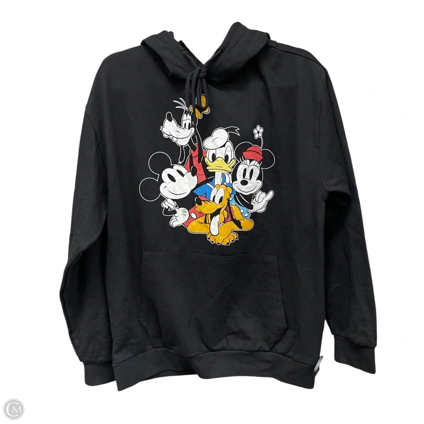Sweatshirt Hoodie By Disney Store In Black, Size: M