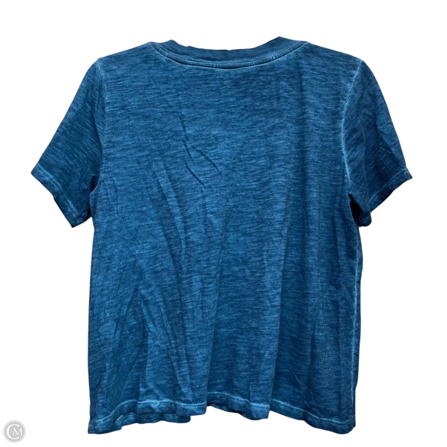 Top Short Sleeve Basic By Eileen Fisher In Blue, Size: S