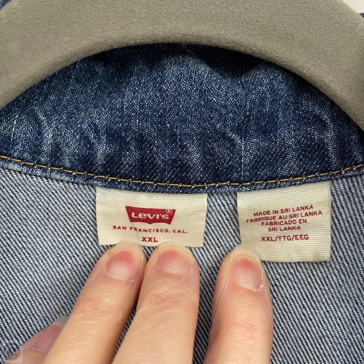 Jumpsuit By Levis In Blue Denim, Size: Xxl