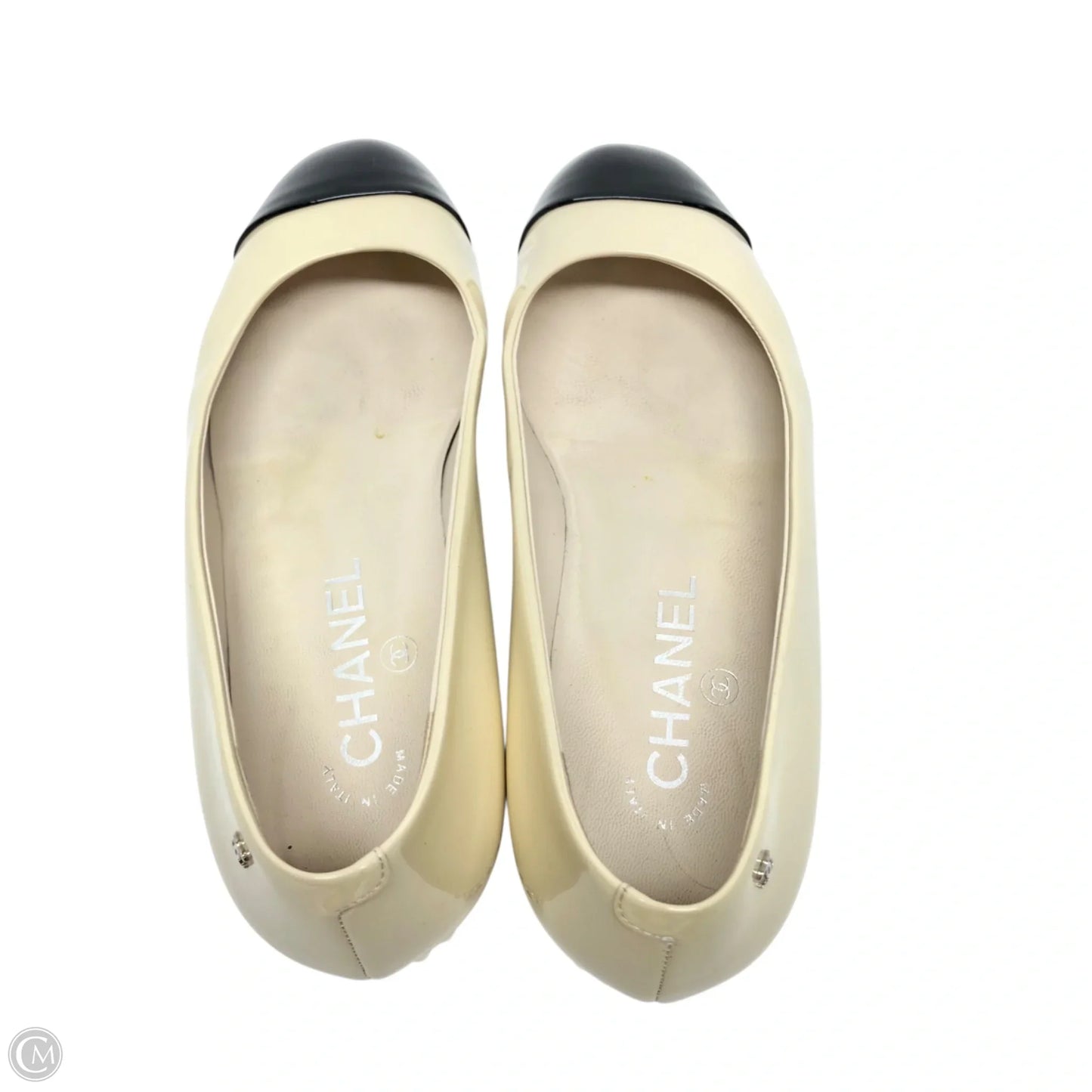 Shoes Luxury Designer By Chanel In Cream, Size: 6