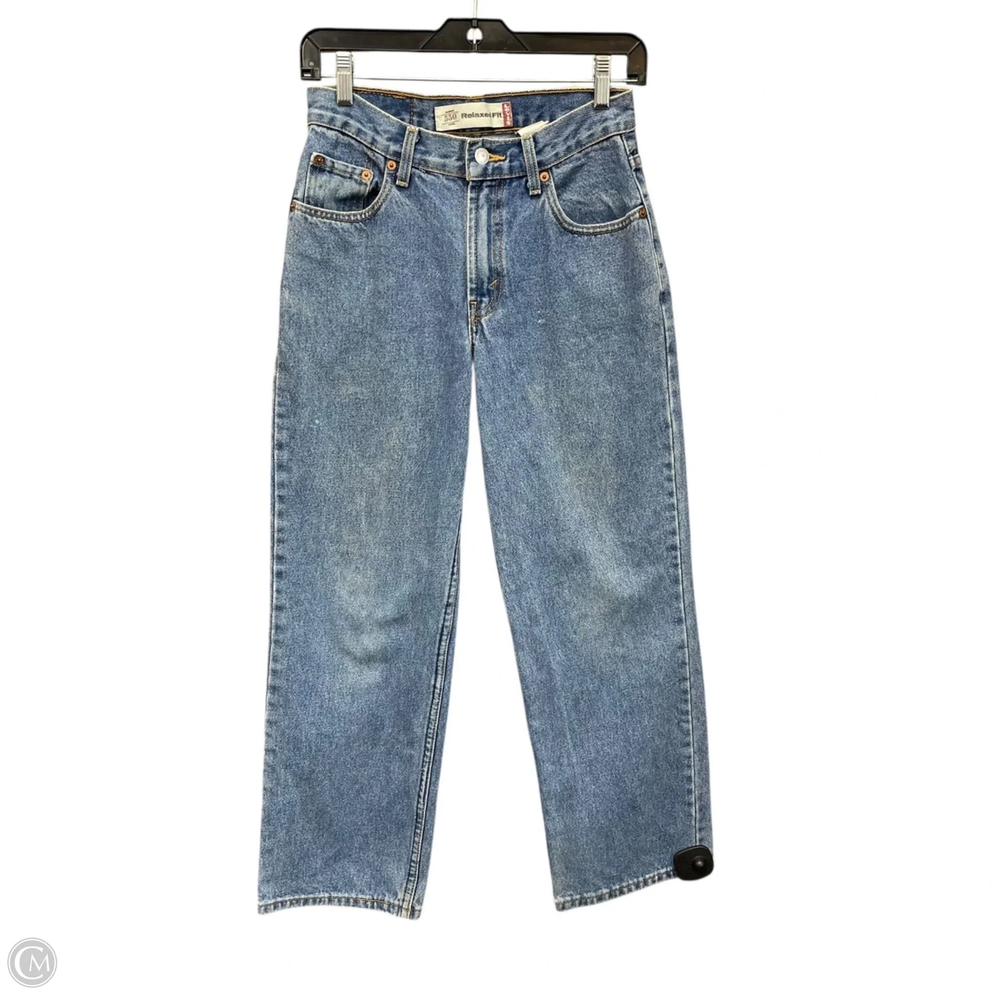 Jeans Straight By Levis In Blue Denim, Size: 4