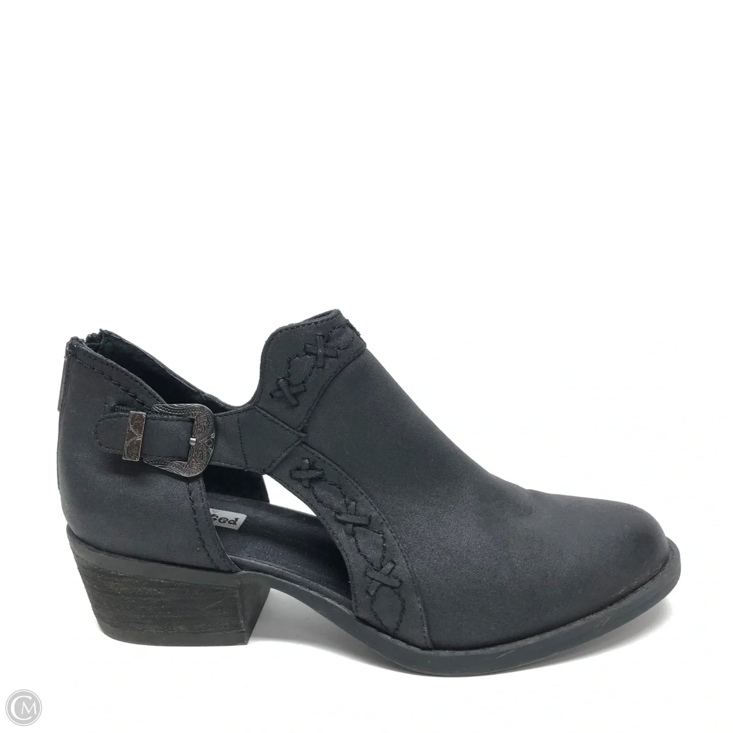 Boots Ankle Heels By Not Rated In Black, Size: 8.5