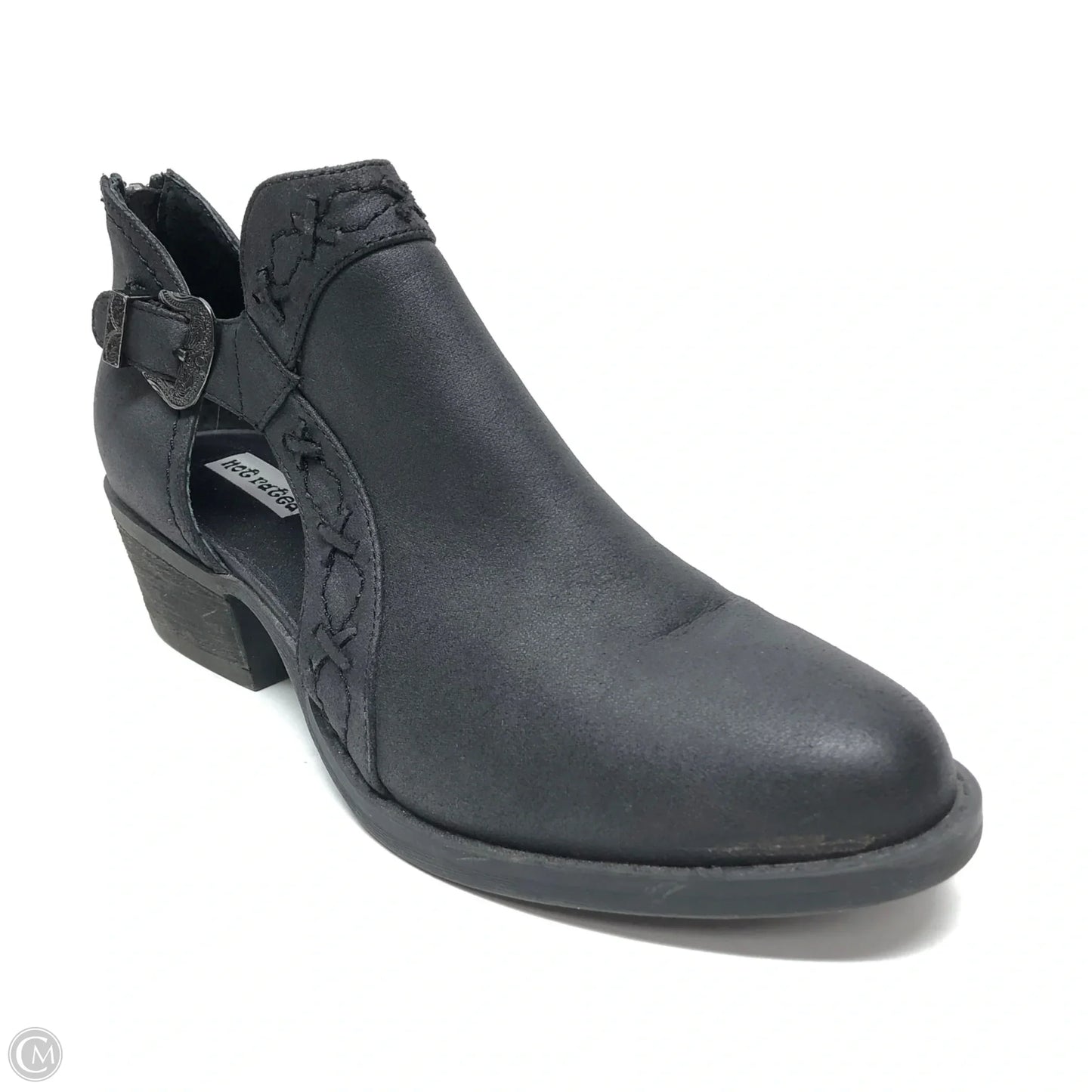 Boots Ankle Heels By Not Rated In Black, Size: 8.5