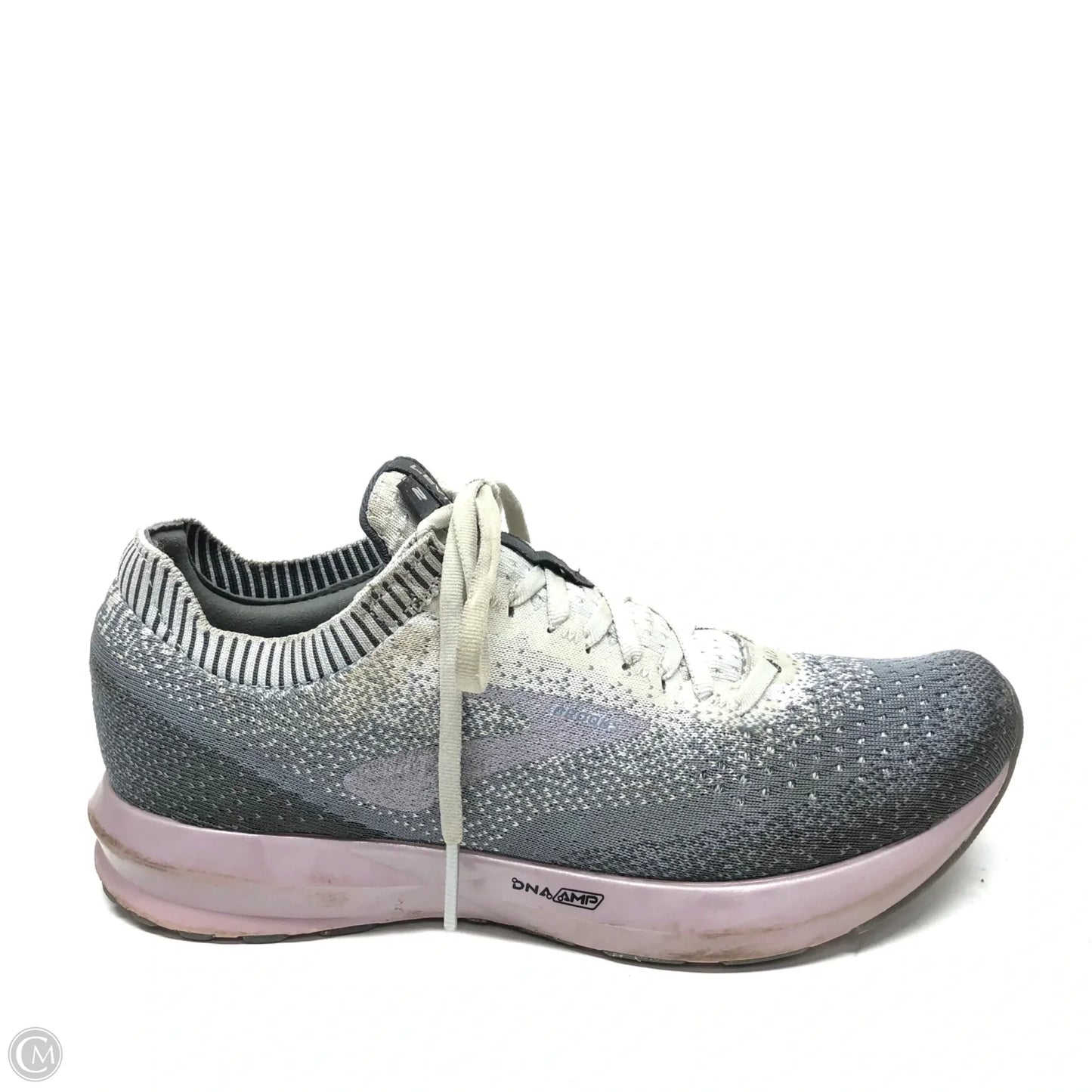 Shoes Athletic By Brooks In Grey & Pink, Size: 9.5