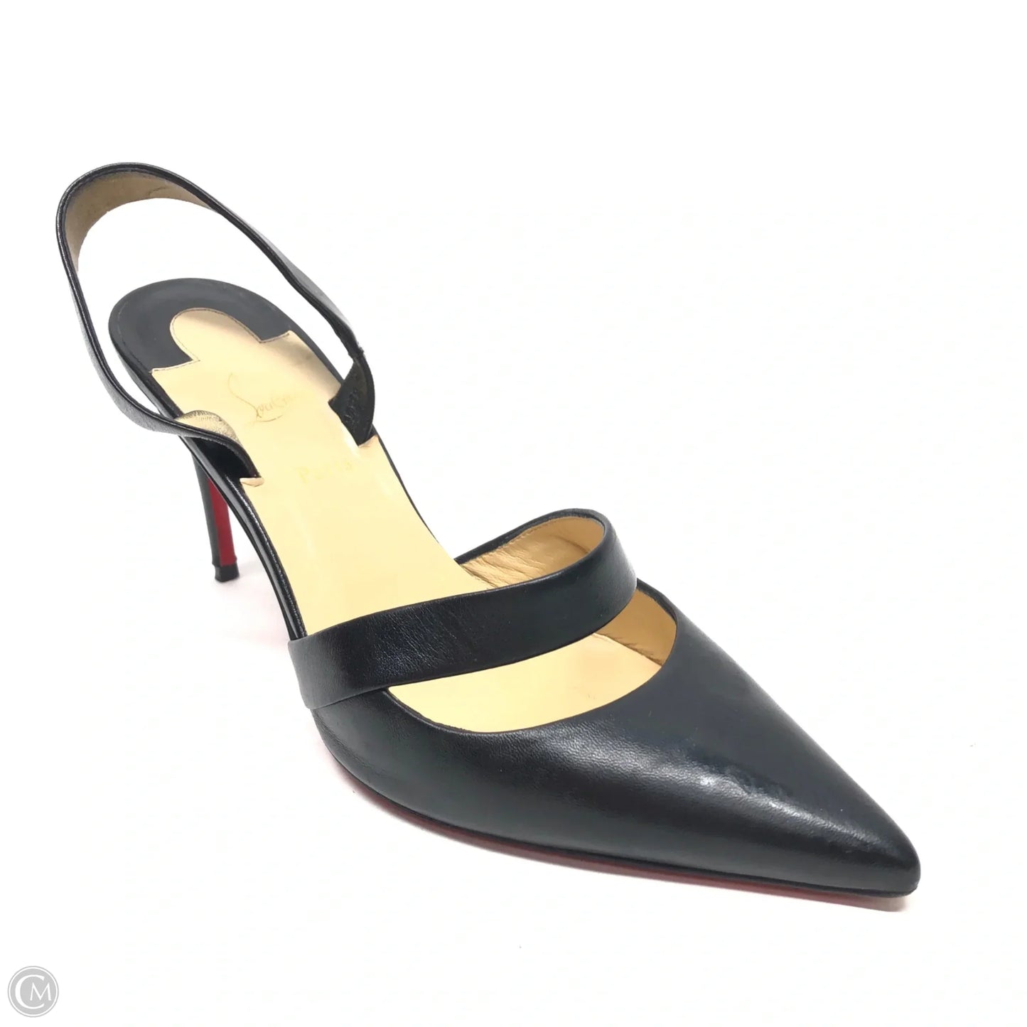 Shoes Luxury Designer By Christian Louboutin In Black & Red, Size: 6