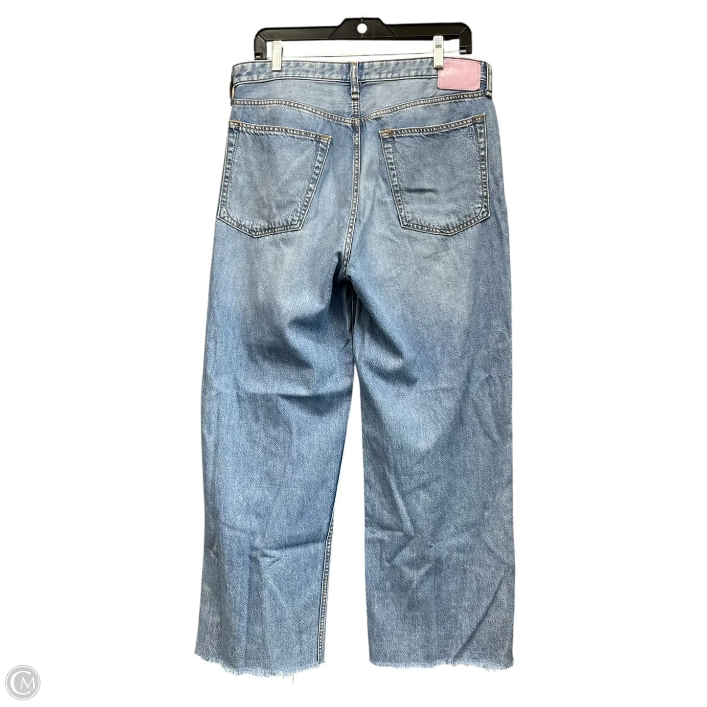 Jeans Wide Leg By Rag And Bone In Blue Denim, Size: 8