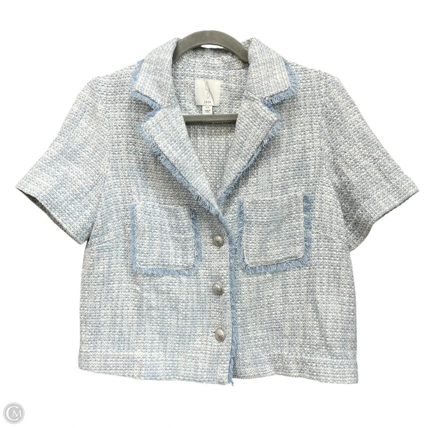 Blazer By Joie In Blue & White, Size: S