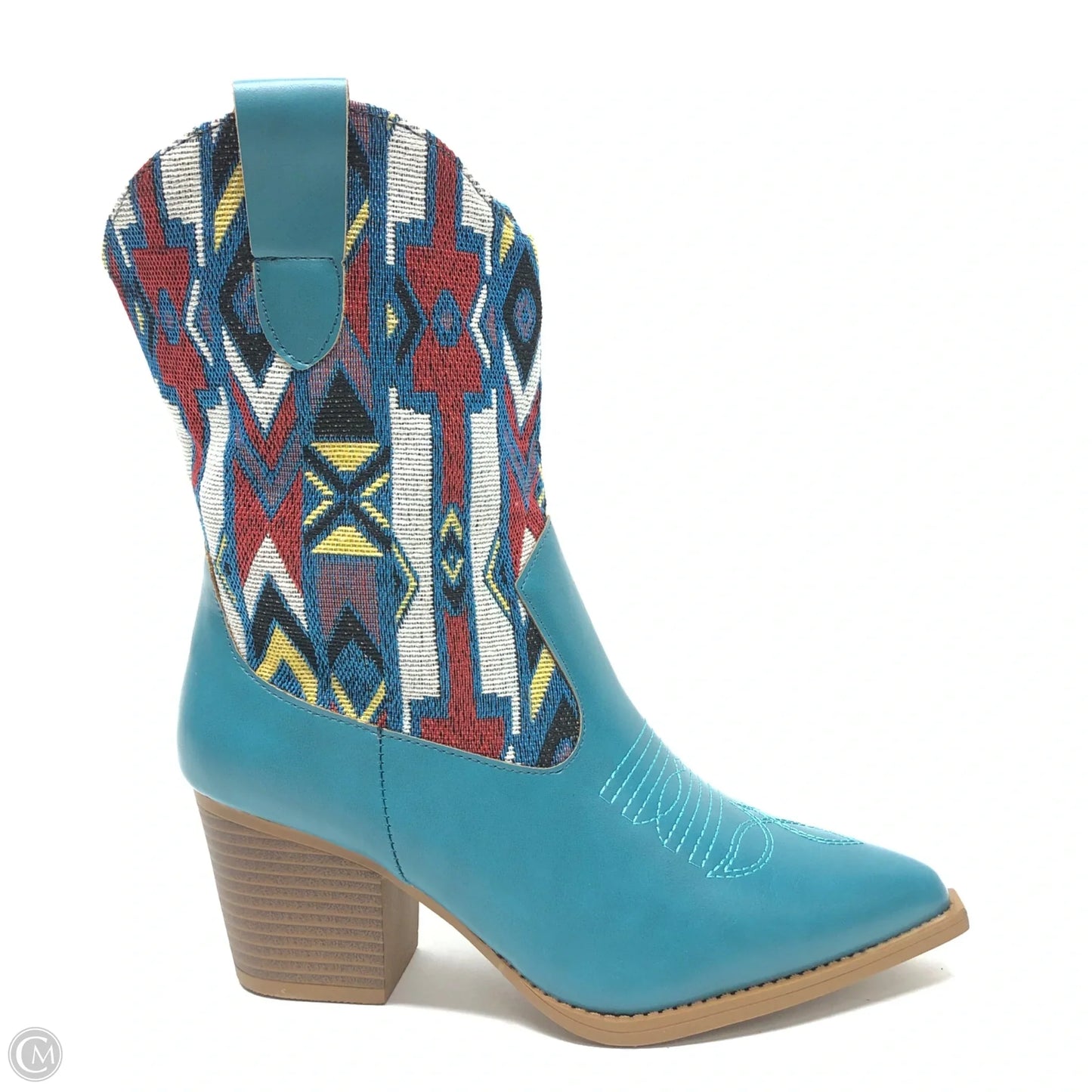 Boots Western By Clothes Mentor In Blue, Size: 6