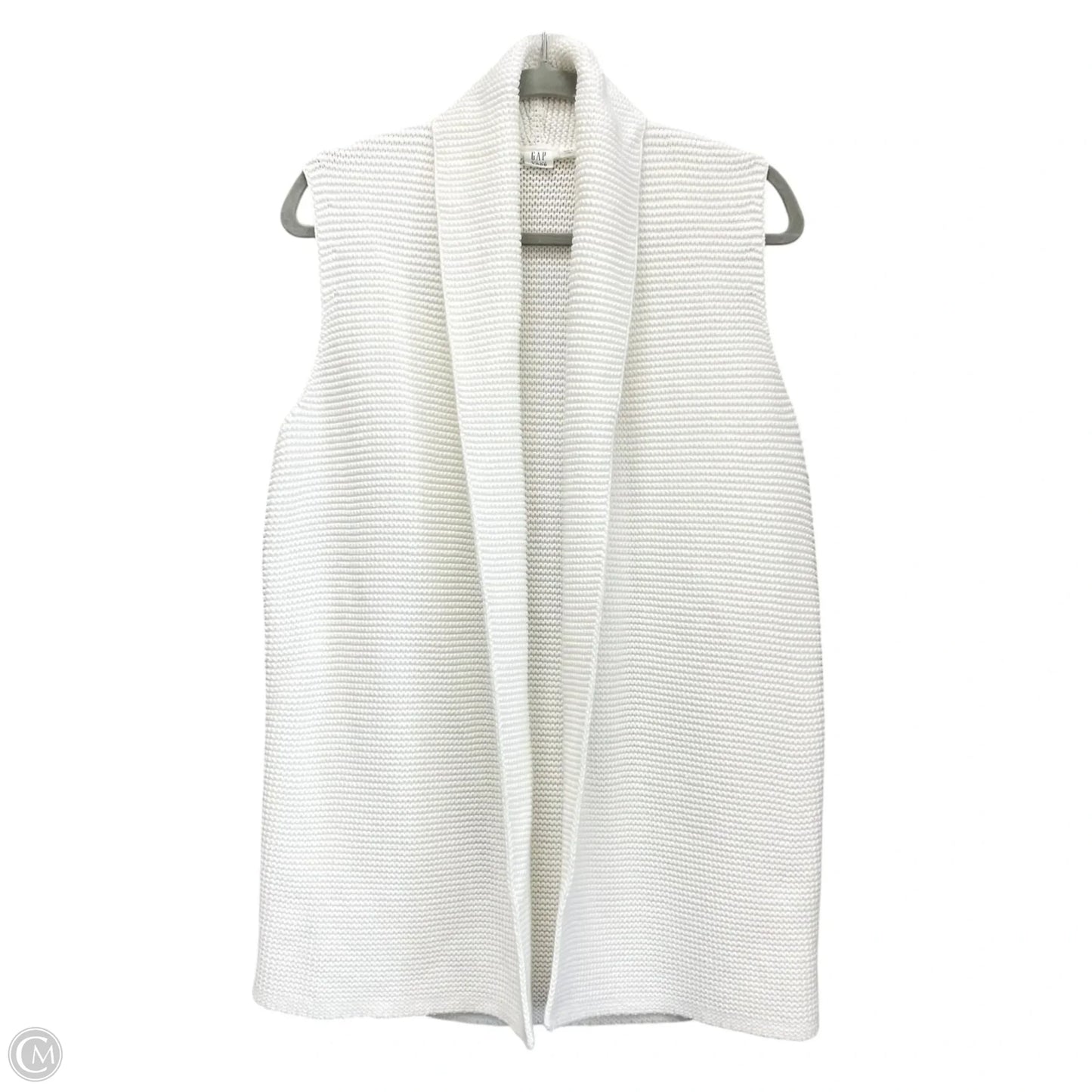 Sweater Cardigan By Gap In White, Size: S