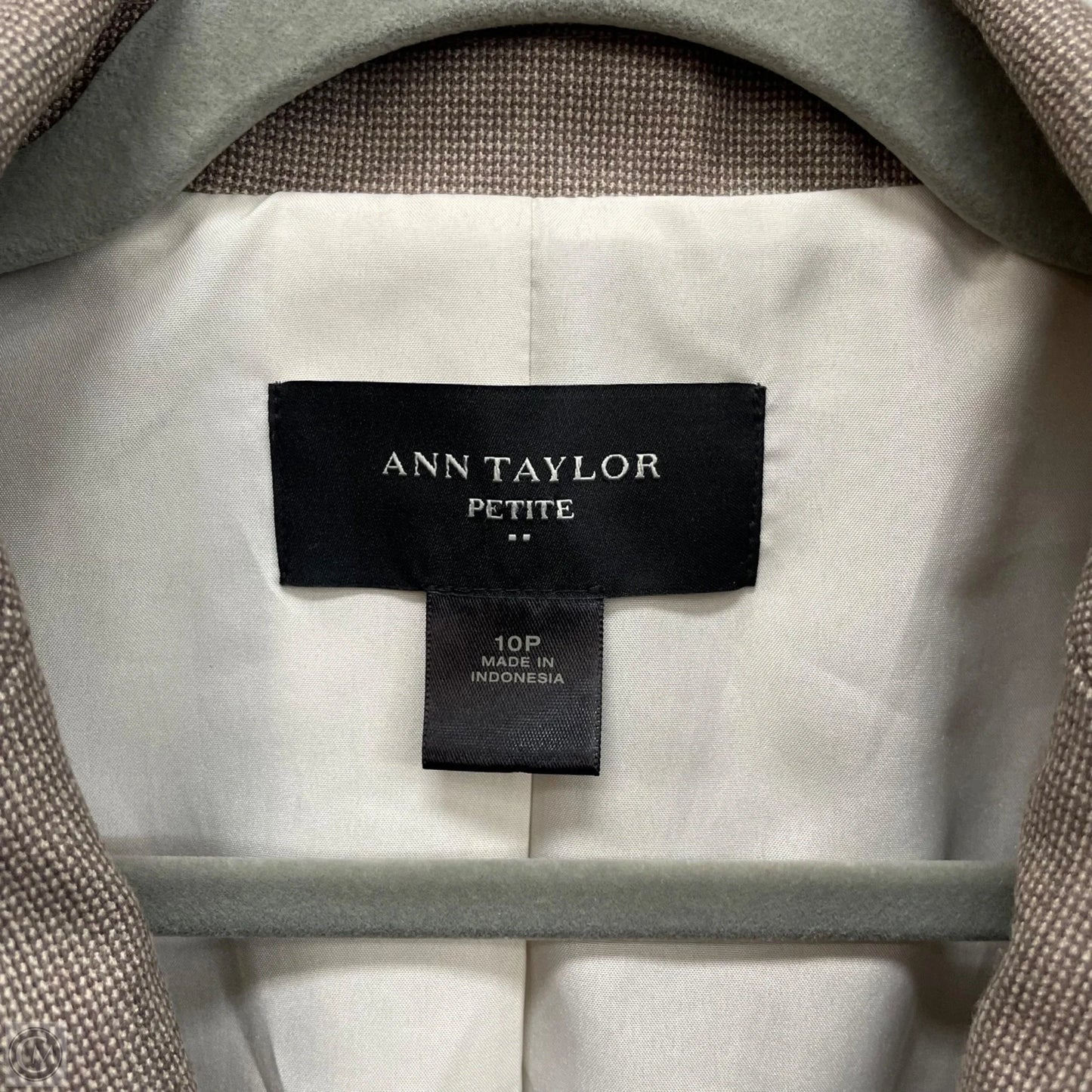 Blazer By Ann Taylor In Taupe, Size: 10p