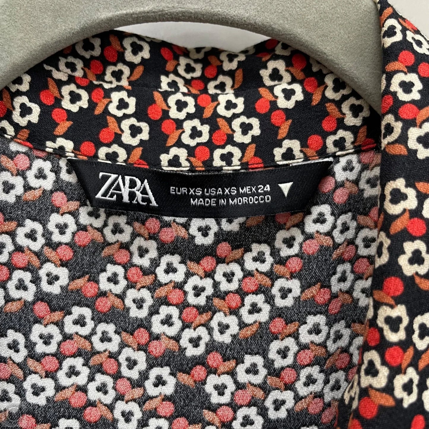 Dress Casual Midi By Zara In Black & Orange, Size: Xs