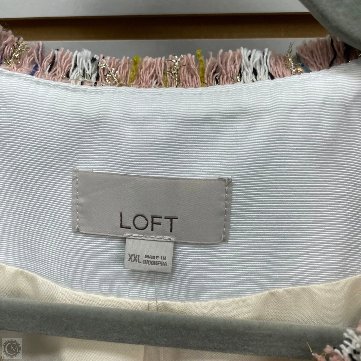 Blazer By Loft In Gold & Pink, Size: Xxl