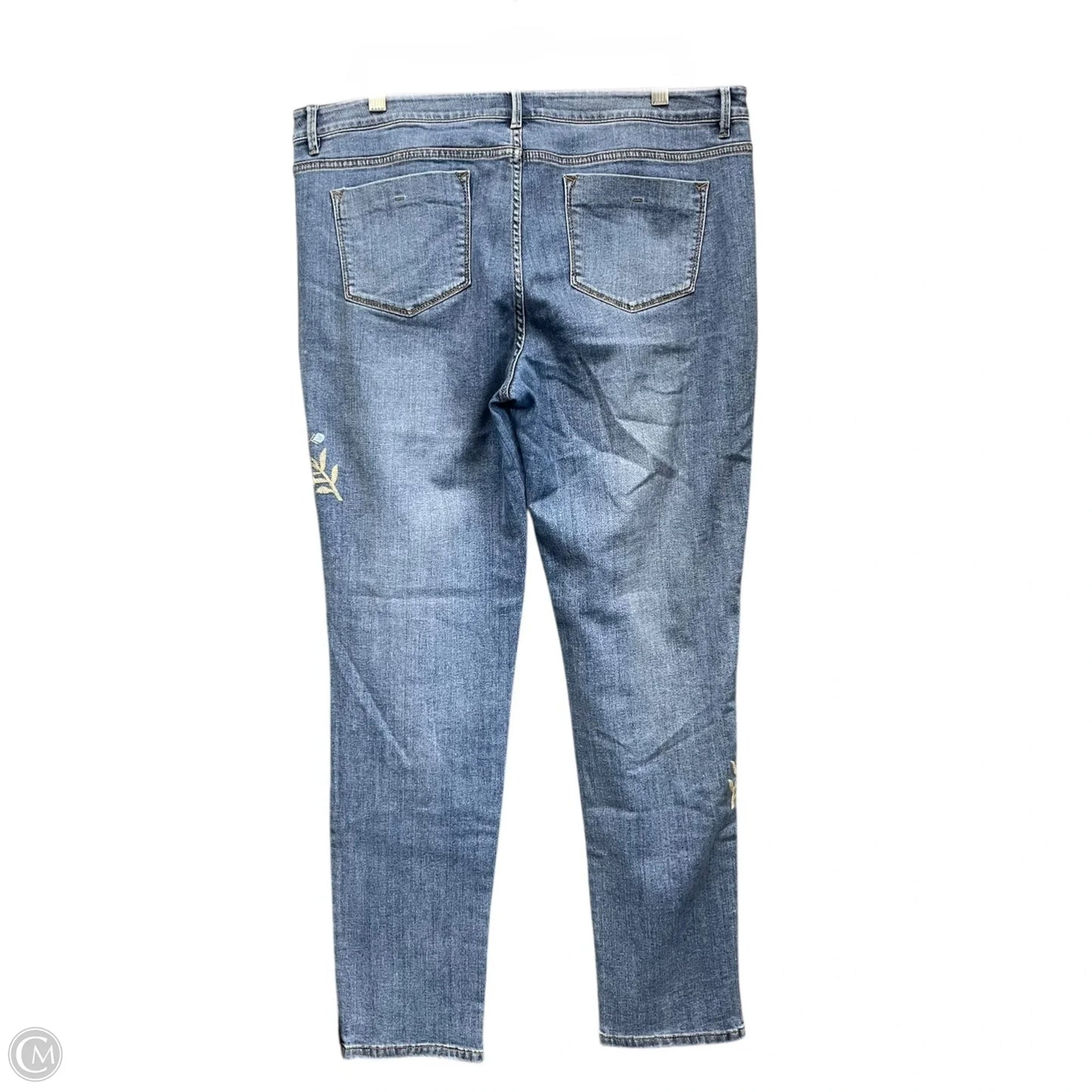 Jeans Straight By J. Jill In Blue Denim, Size: 14