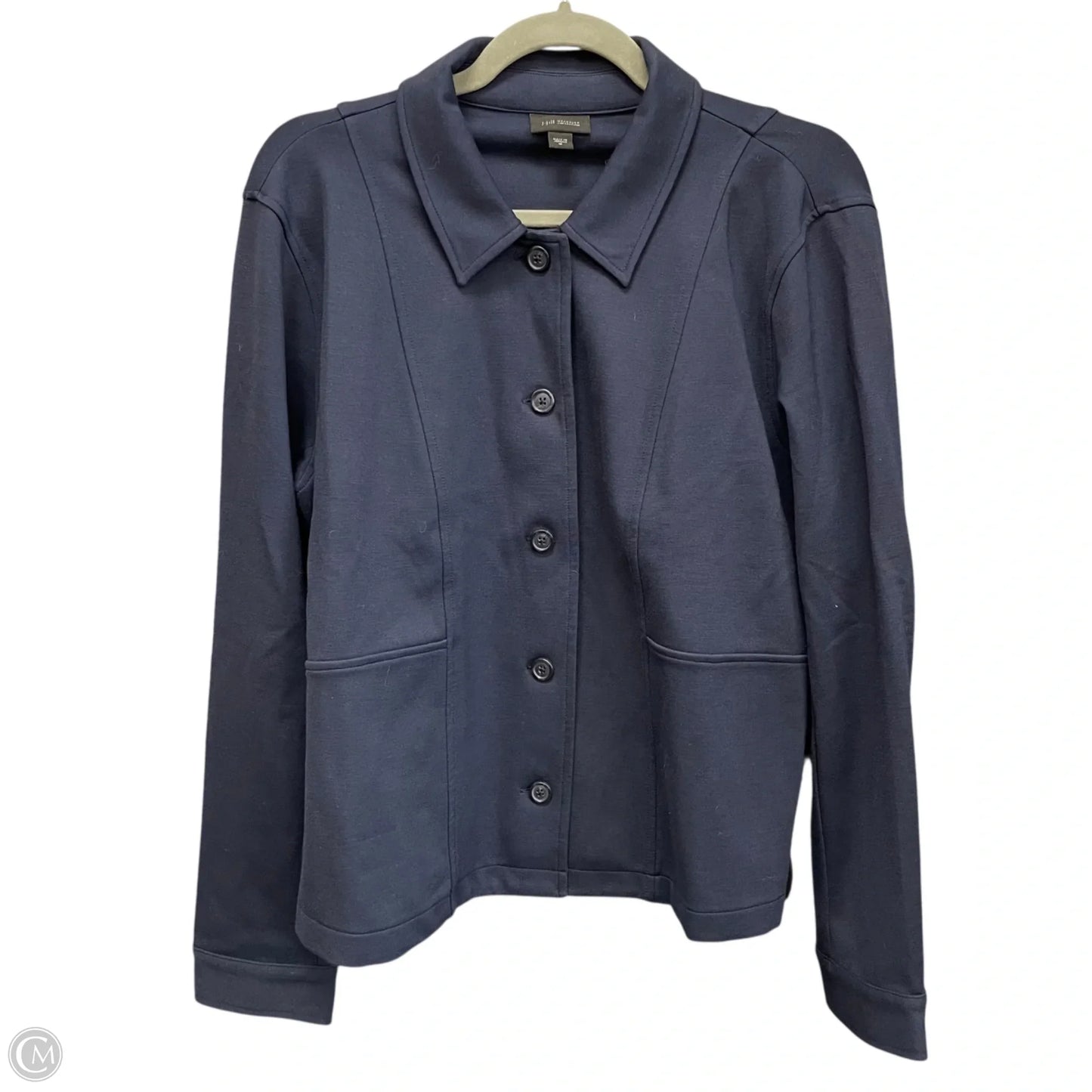 Jacket Shirt By J. Jill In Navy, Size: M