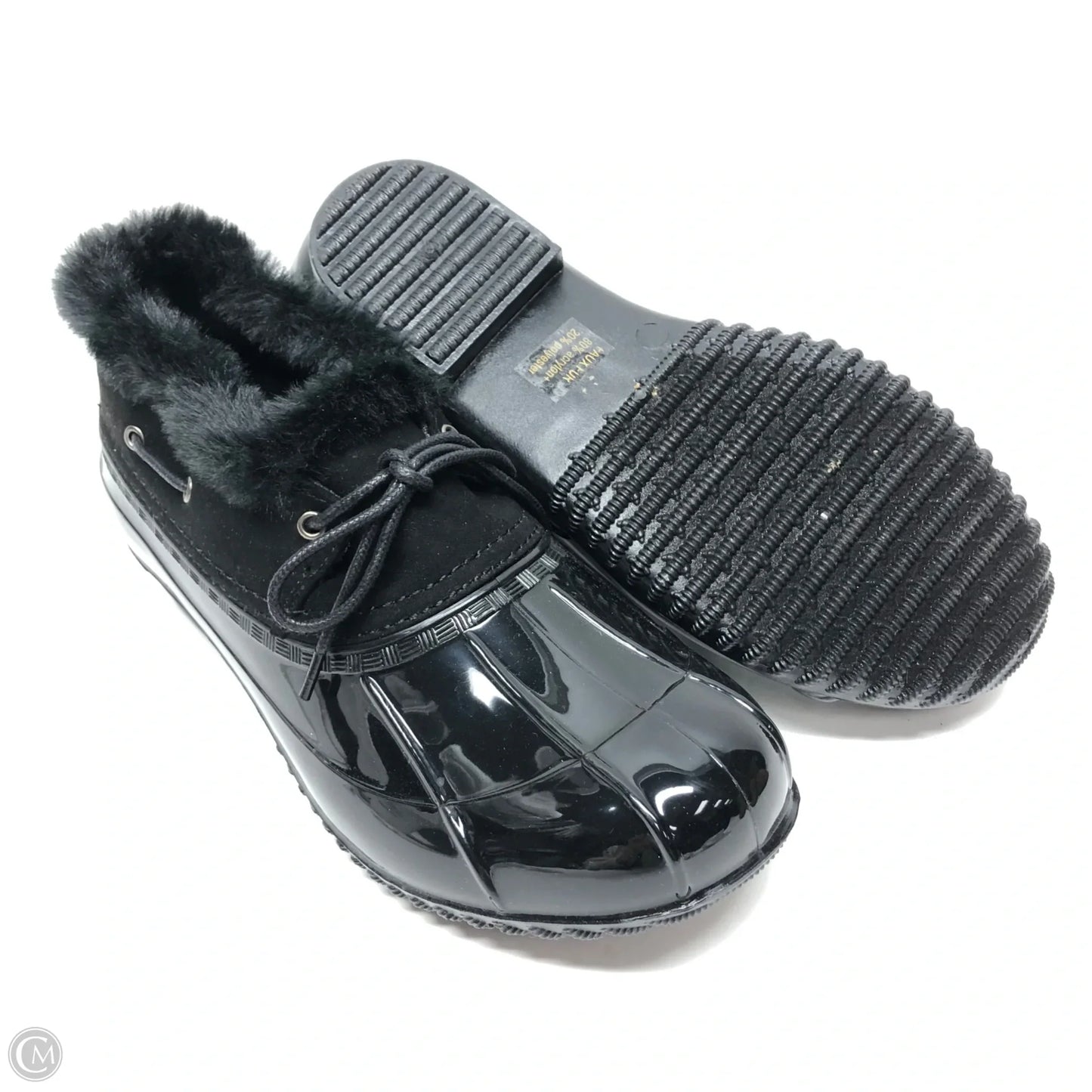 Boots Rain By Just Fab In Black, Size: 8