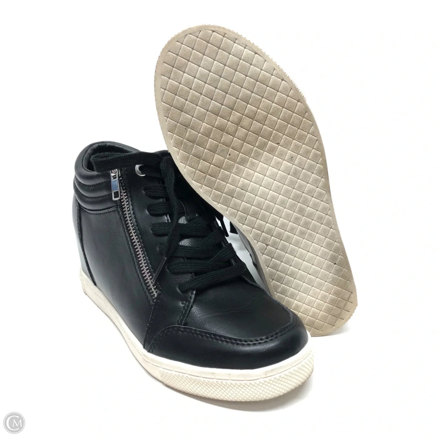 Shoes Heels Wedge By Torrid In Black, Size: 9.5