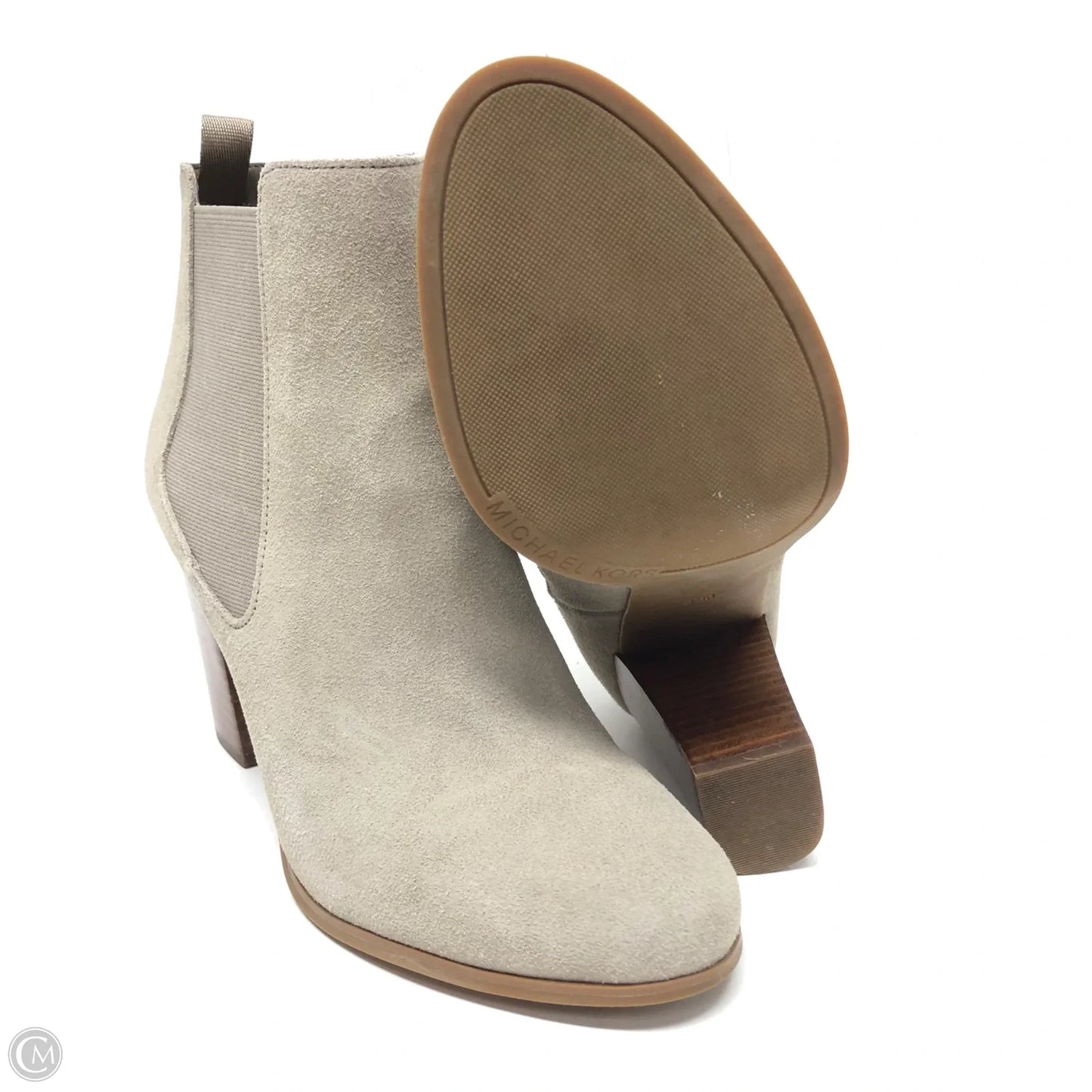 Boots Ankle Heels By Michael By Michael Kors In Grey, Size: 8.5