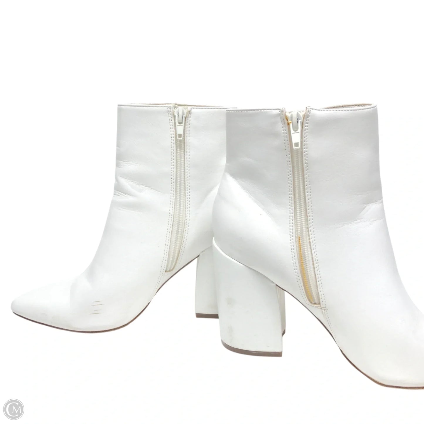 Boots Ankle Heels By Madden Girl In White, Size: 7.5