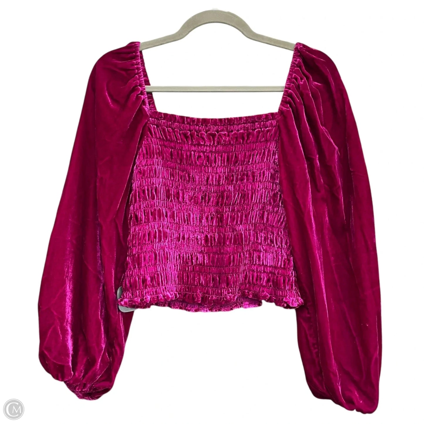 Top Long Sleeve By Anthropologie In Pink, Size: S