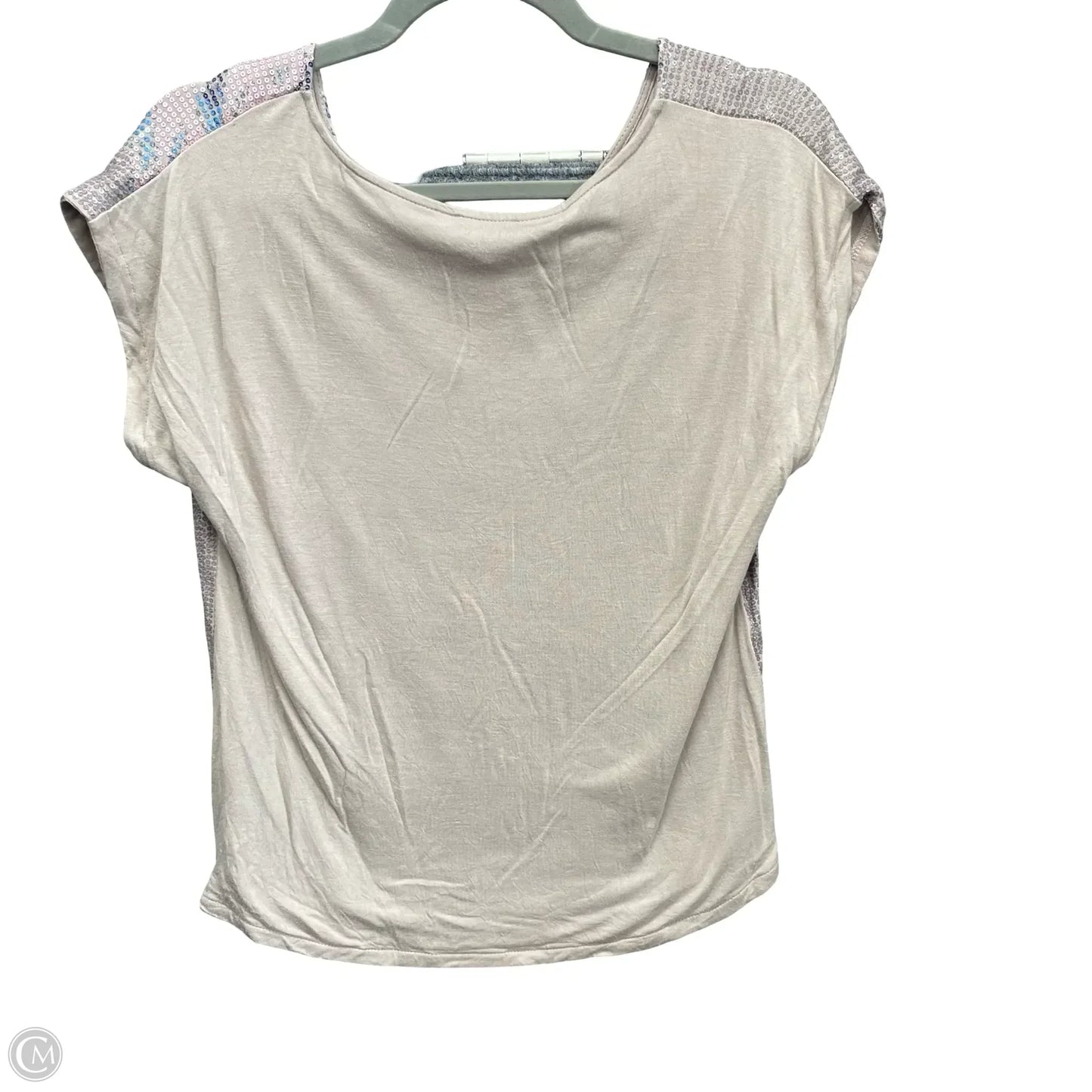 Top Short Sleeve By Crosby In Pink & Tan, Size: M