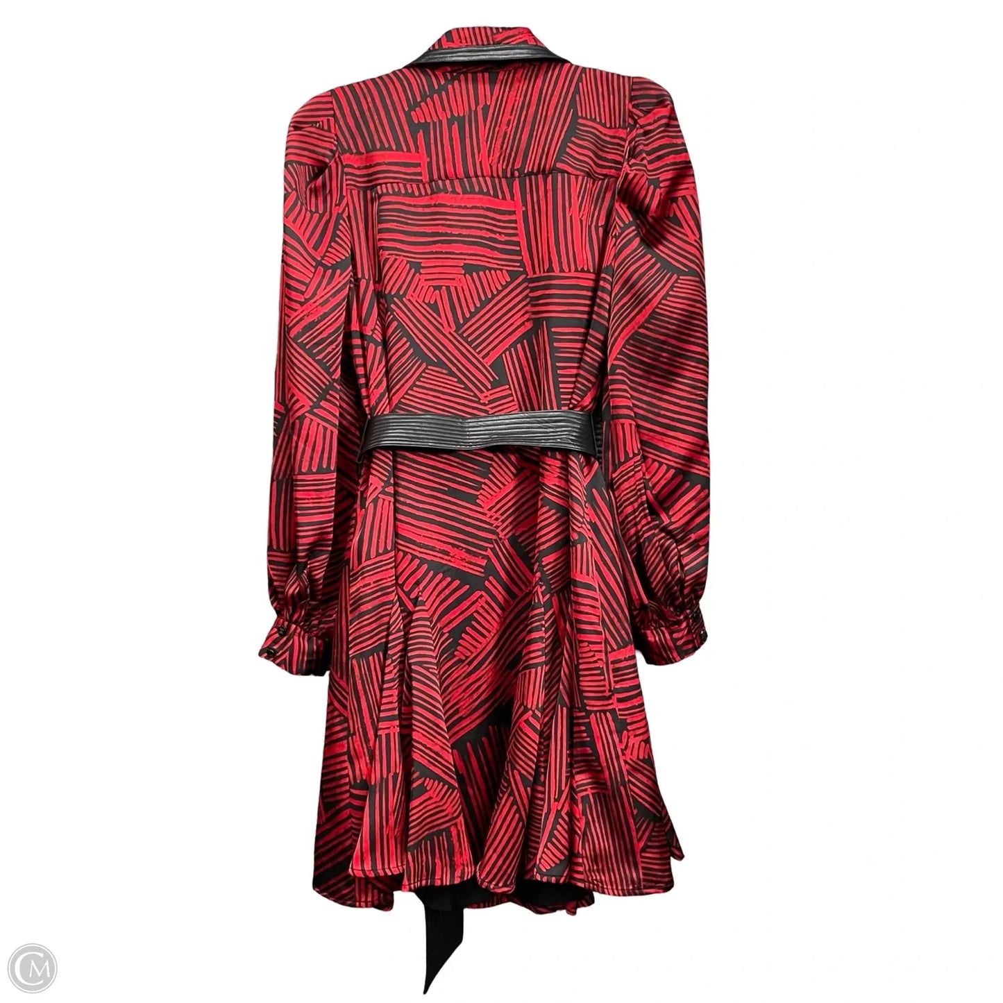 Dress Designer By Karl Lagerfeld In Black & Red, Size: 8