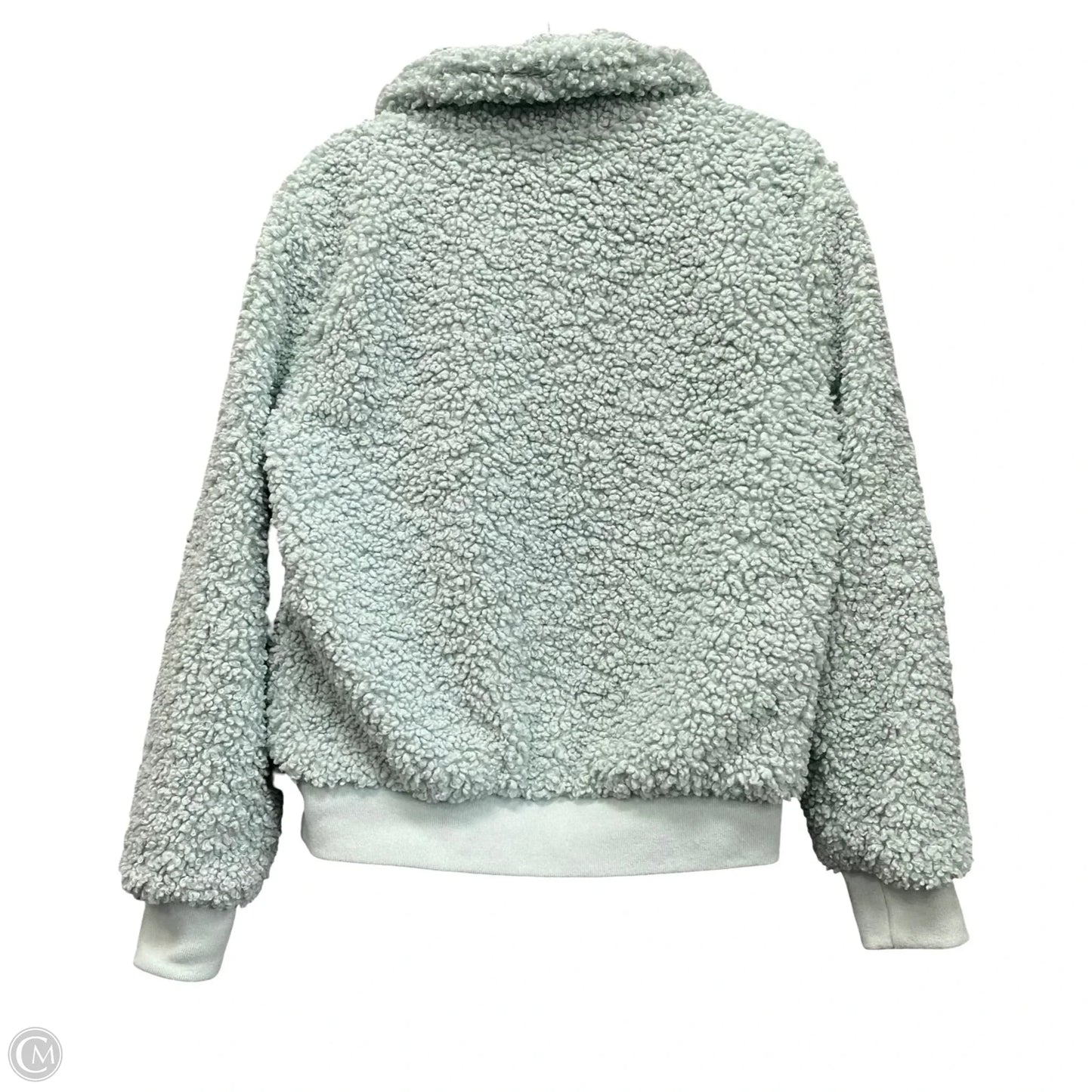 Jacket Faux Fur & Sherpa By Forever 21 In Blue, Size: S