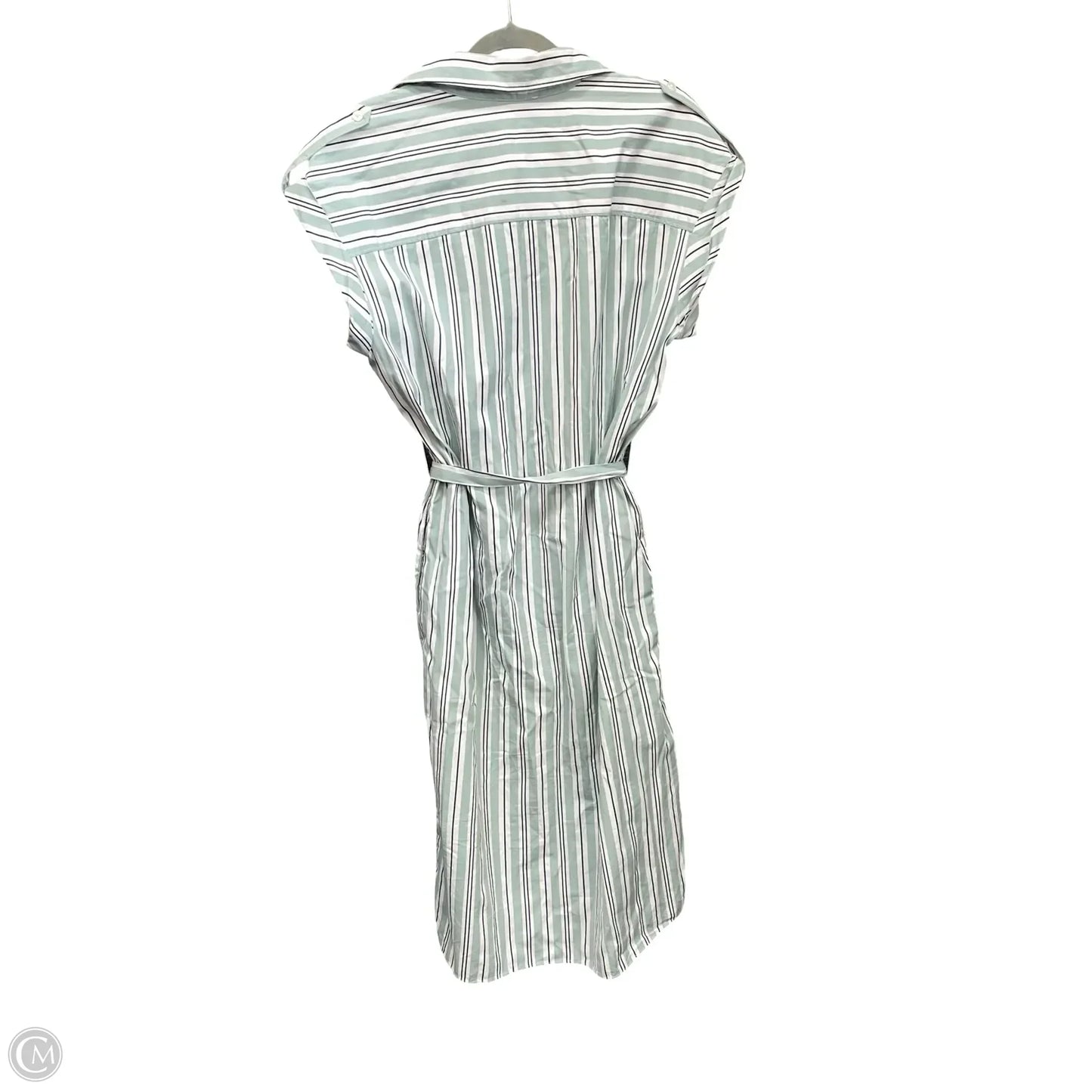 Dress Casual Midi By Nordstrom In Green & White, Size: Xs