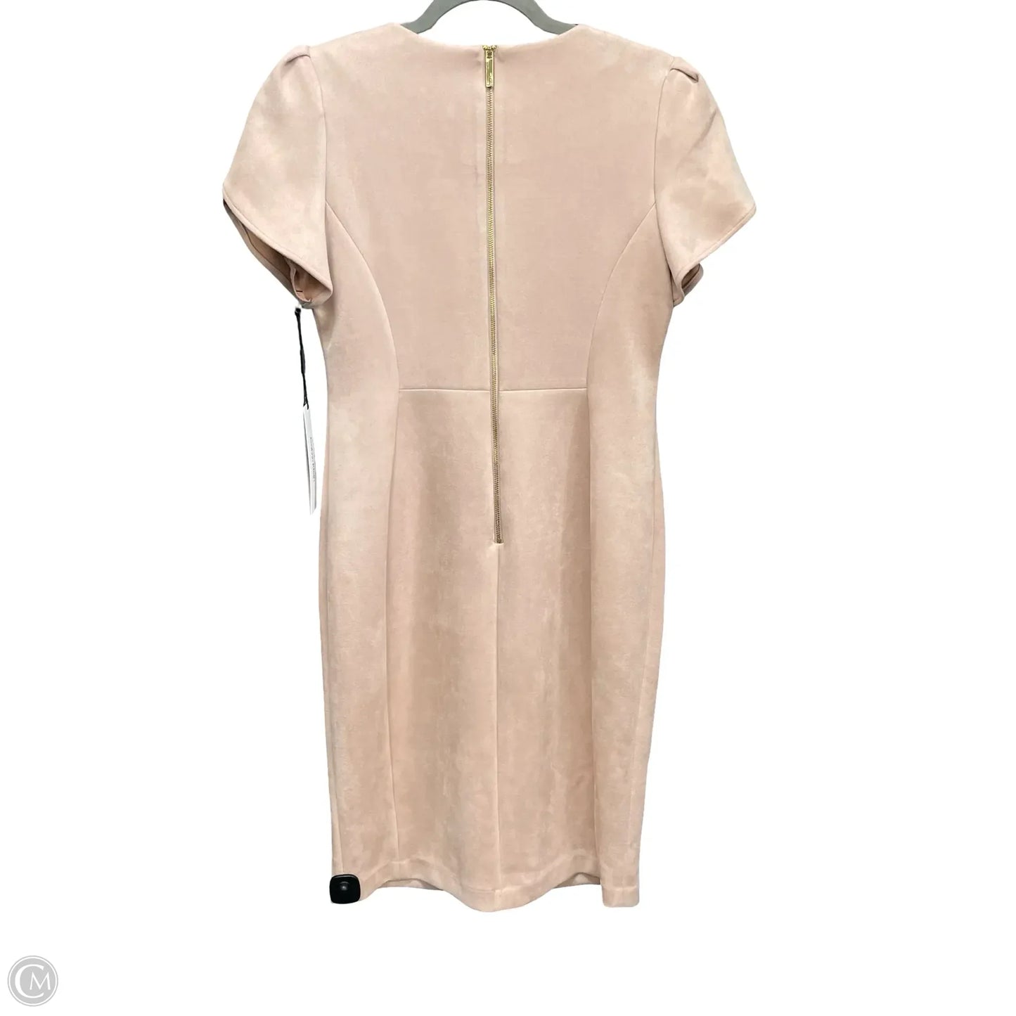 Dress Casual Midi By Calvin Klein In Cream, Size: 10