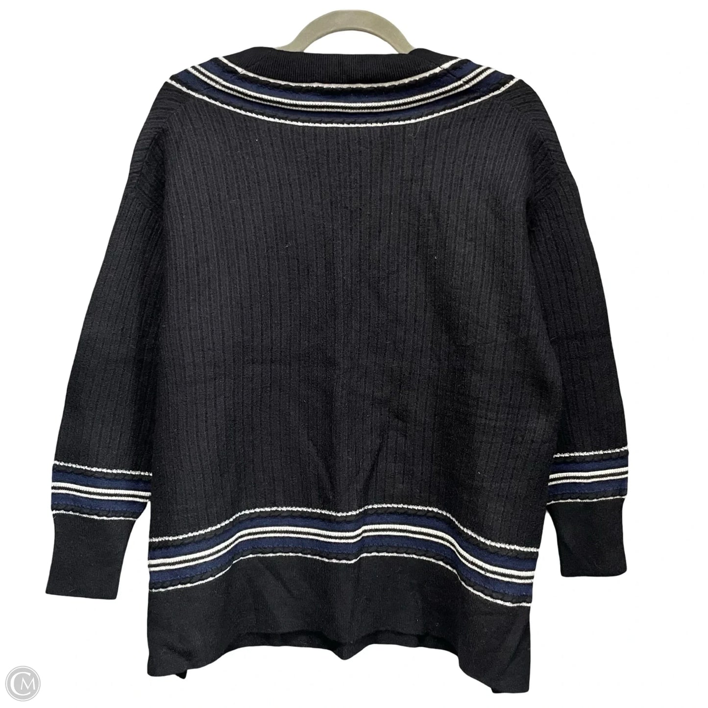 Sweater By Rag And Bone In Black & Blue, Size: S