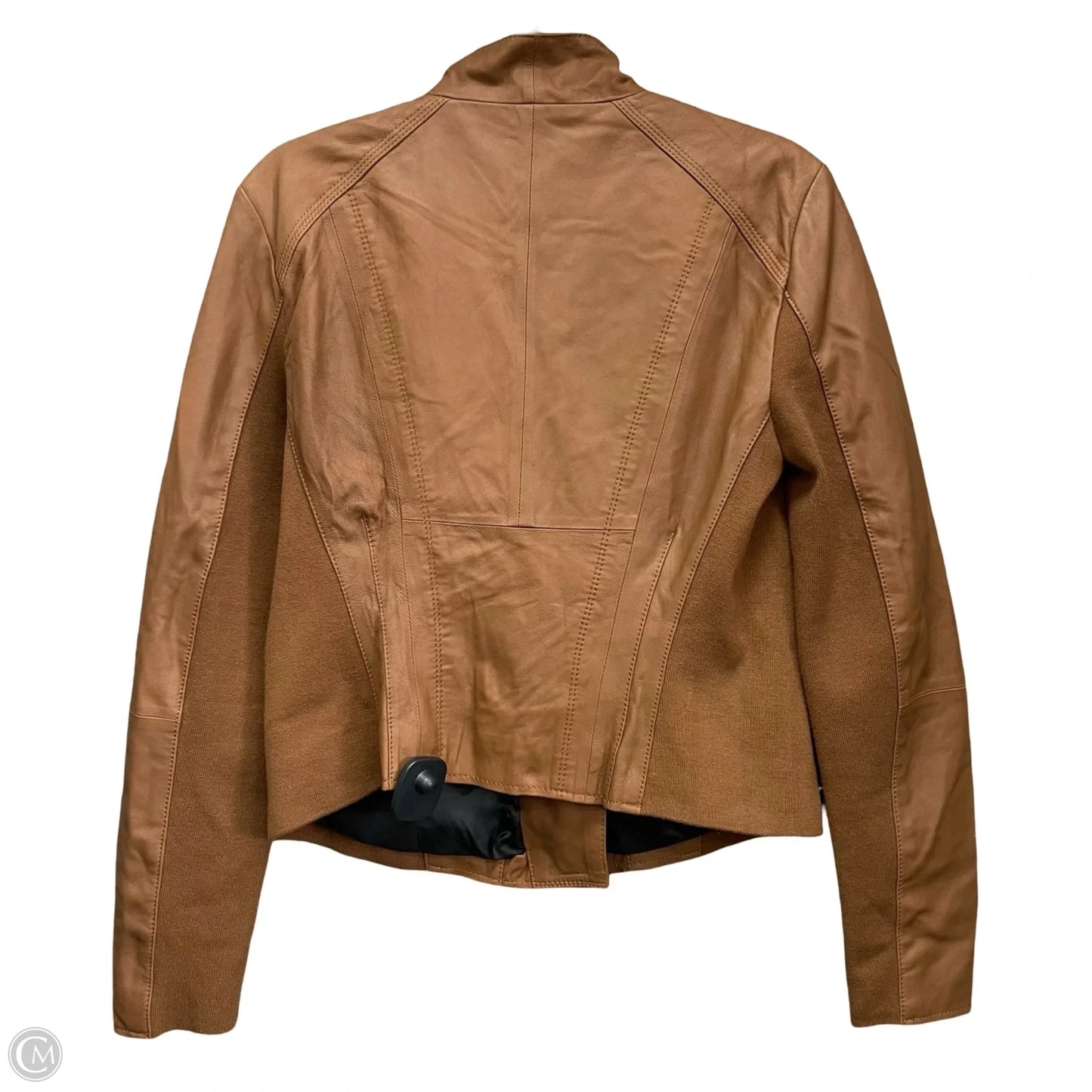 Jacket Moto Leather By Marc New York In Brown, Size: L