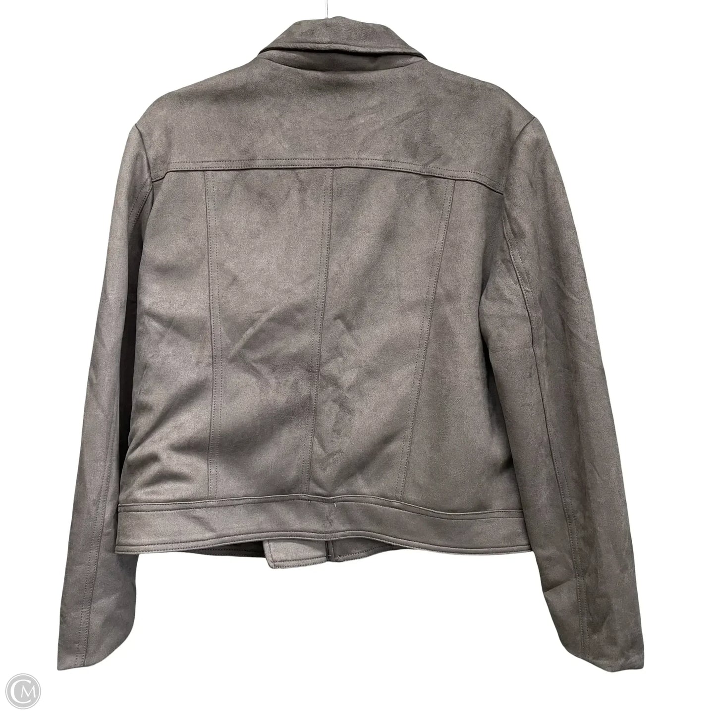 Jacket Moto By Philosophy In Grey, Size: L