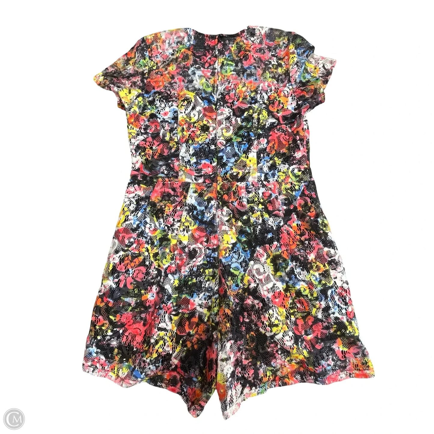 Romper By Clothes Mentor In Floral Print, Size: 6