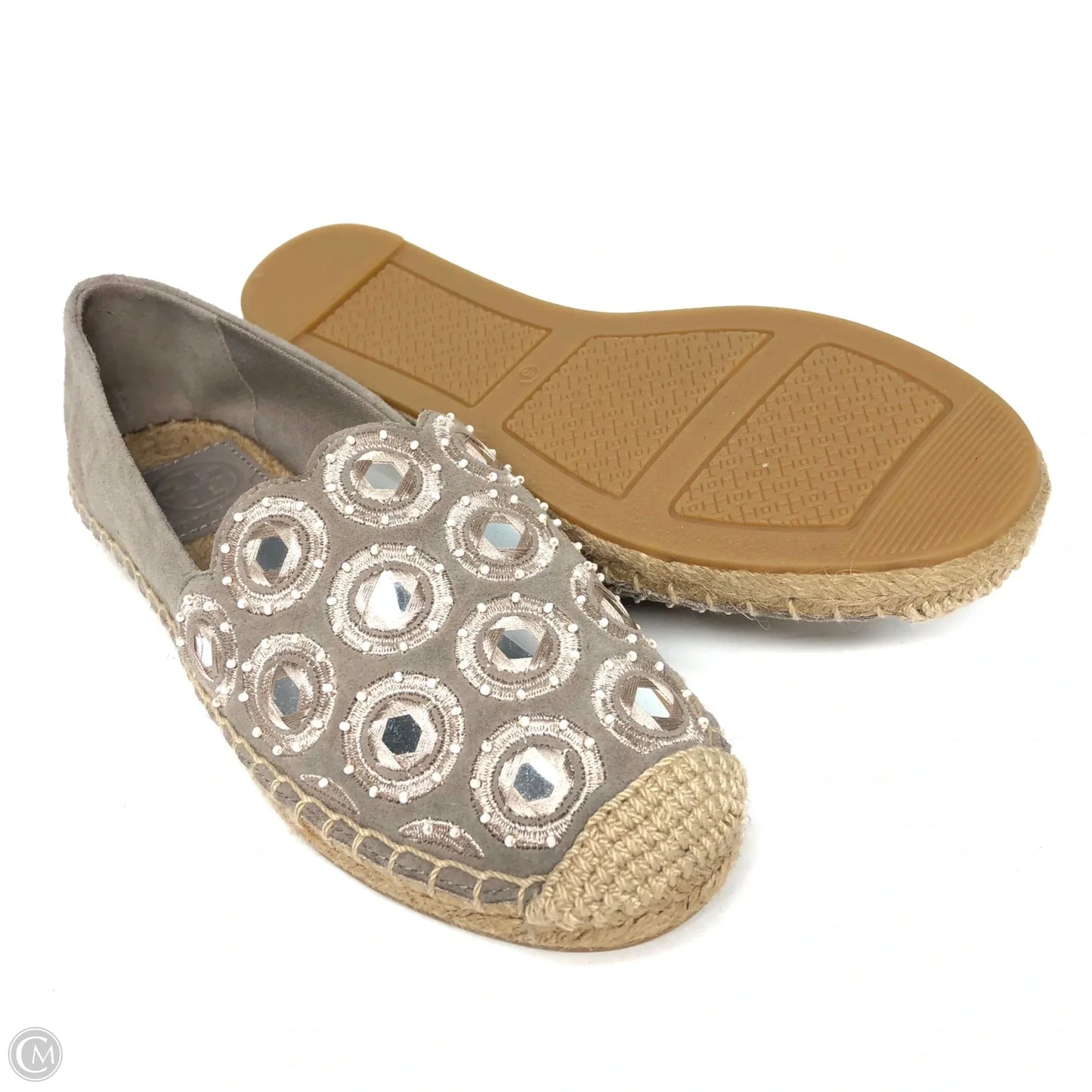 Shoes Designer By Tory Burch In Grey, Size: 5