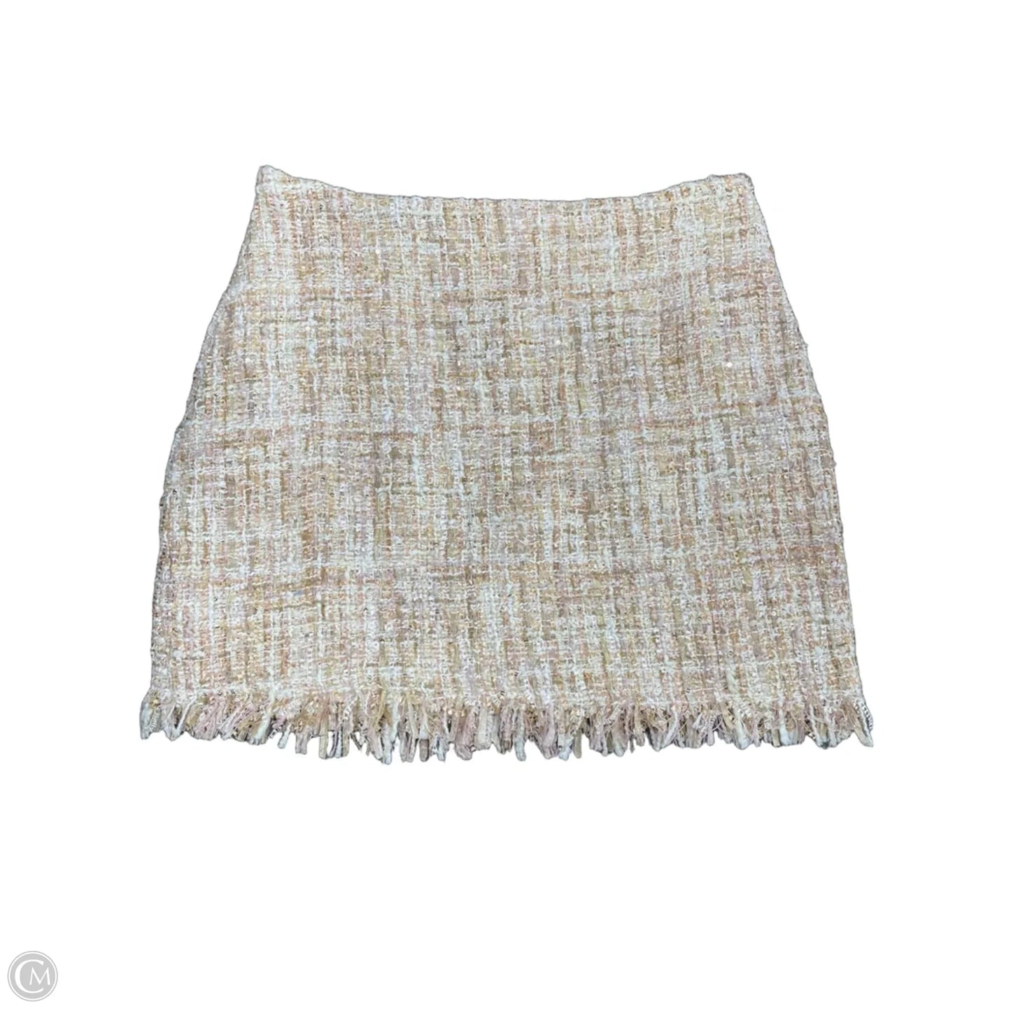 Skirt Mini & Short By Clothes Mentor In Cream, Size: L