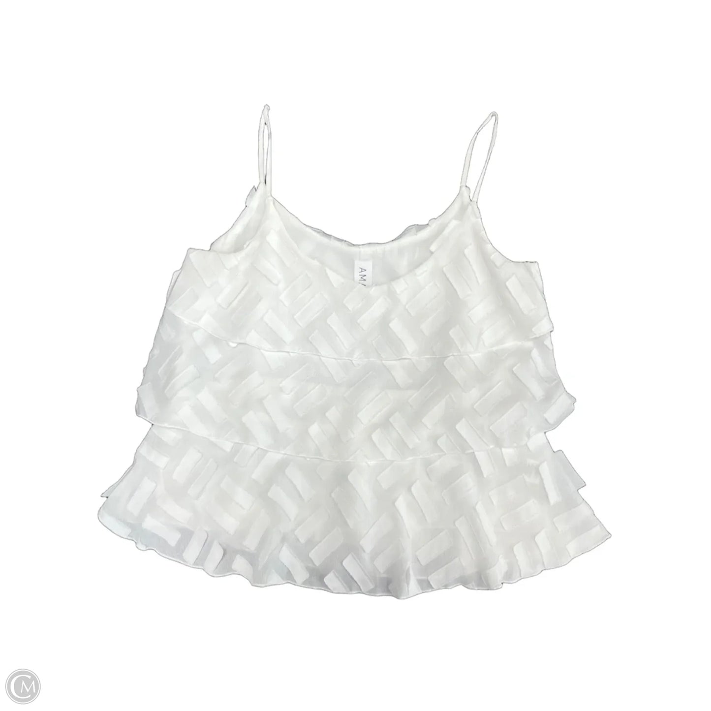Top Sleeveless By Amadi In White, Size: Xs