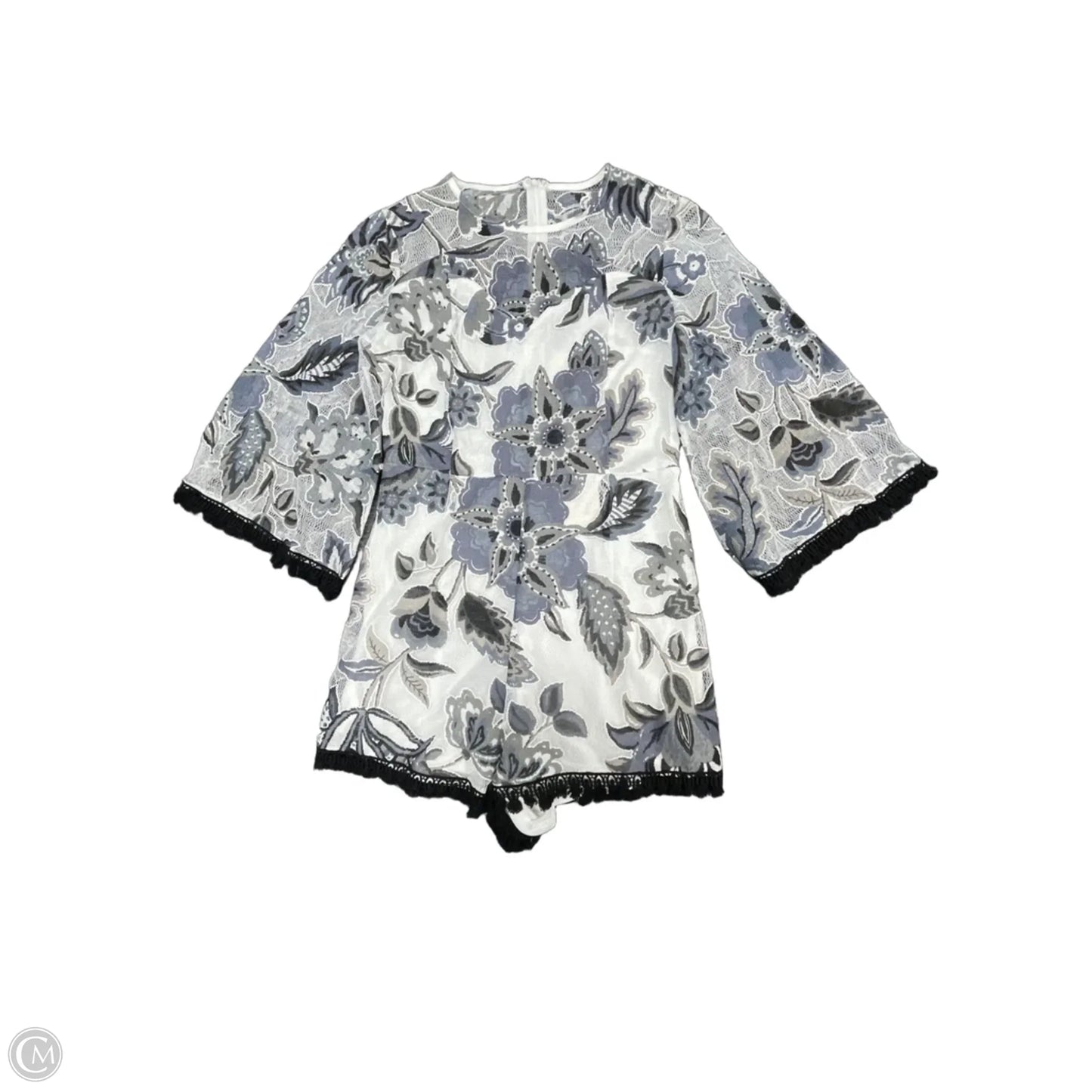 Romper By Entro In Blue & White, Size: S