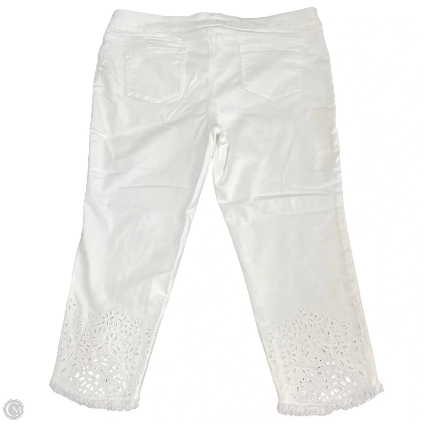 Jeans Jeggings By Chicos In White, Size: 18
