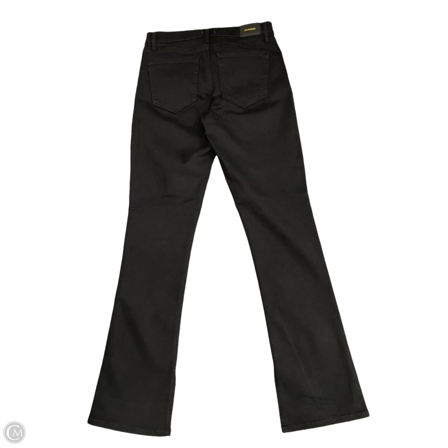 Jeans Straight By Express In Black Denim, Size: 6