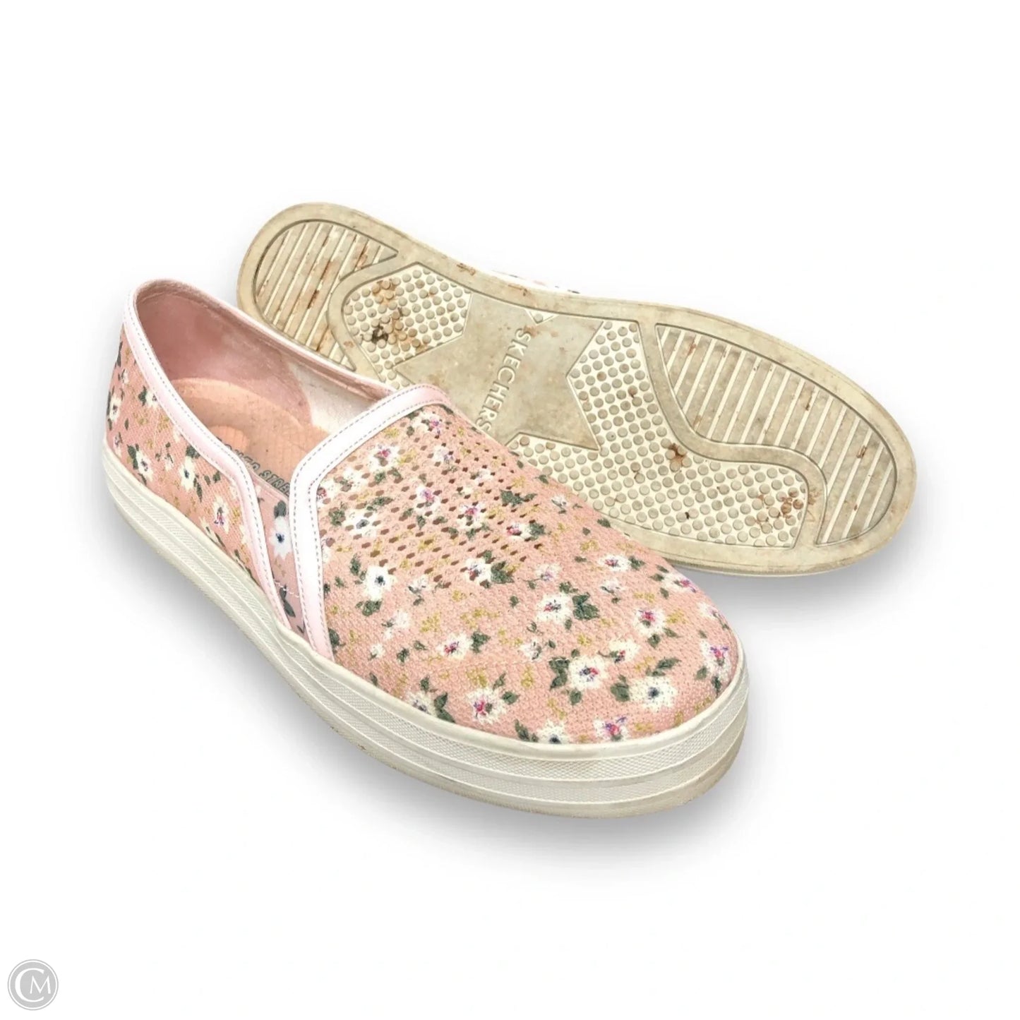 Shoes Sneakers By Skechers In Peach, Size: 9
