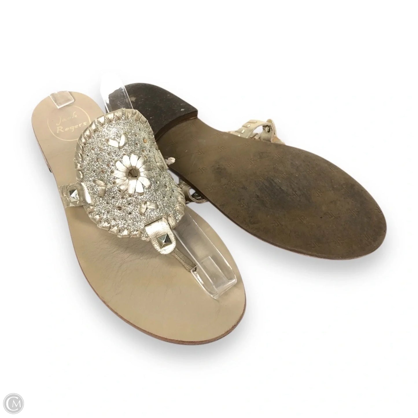 Sandals Flats By Jack Rogers In Gold, Size: 7.5
