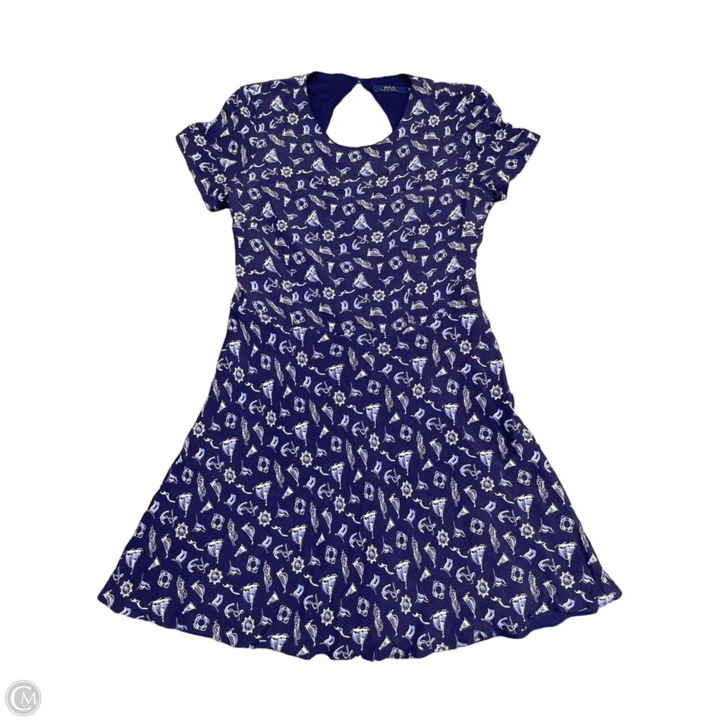 Dress Casual Short By Polo Ralph Lauren In Blue & White, Size: 10