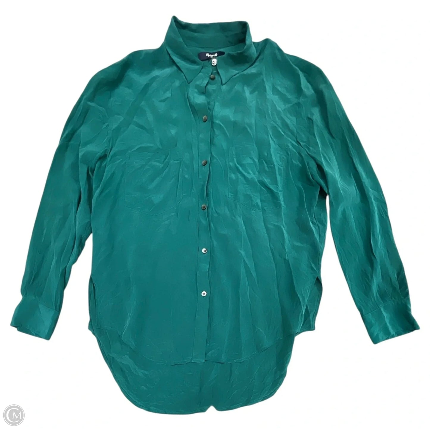 Top Long Sleeve By Madewell In Green, Size: S