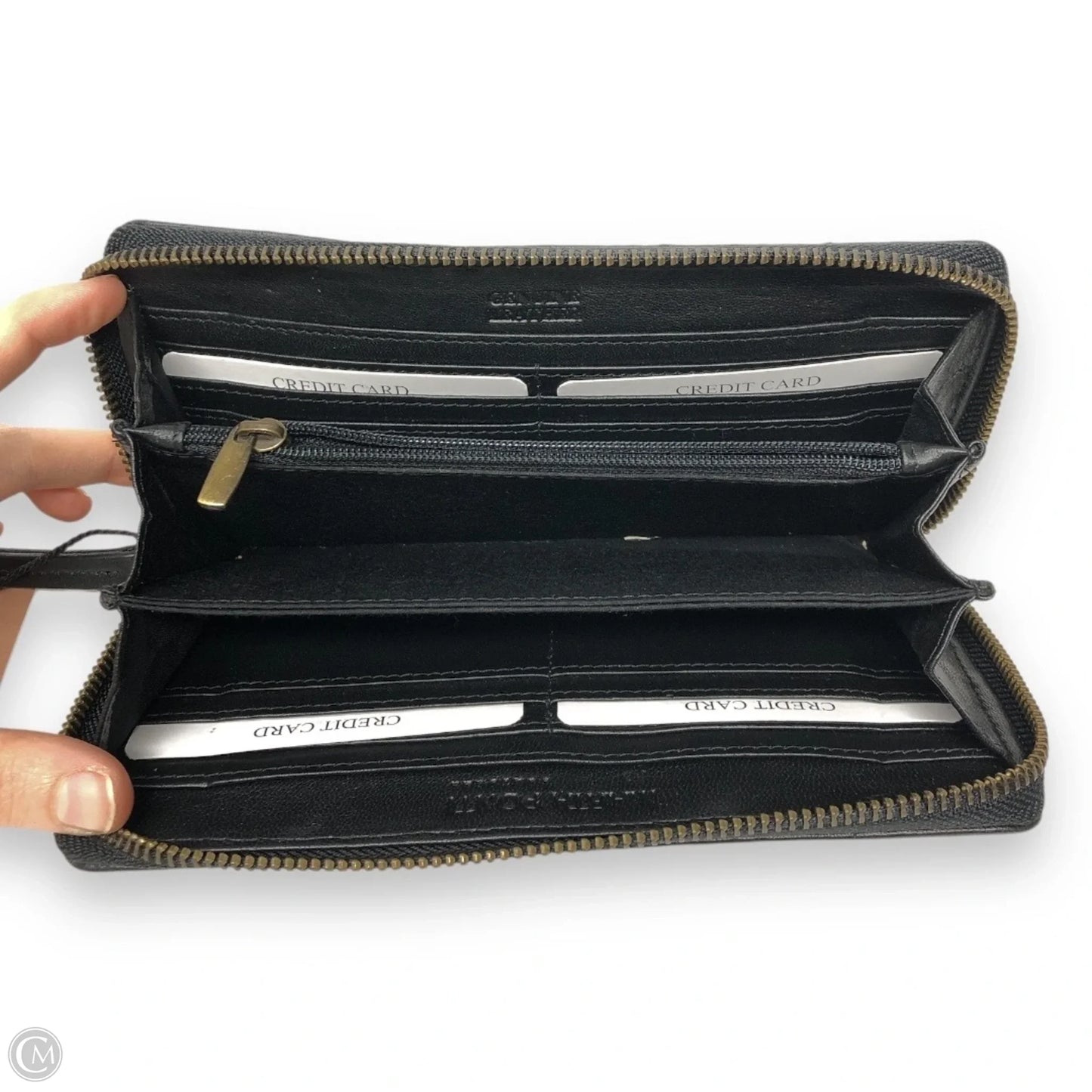 Wallet Leather By Cmc, Size: Medium