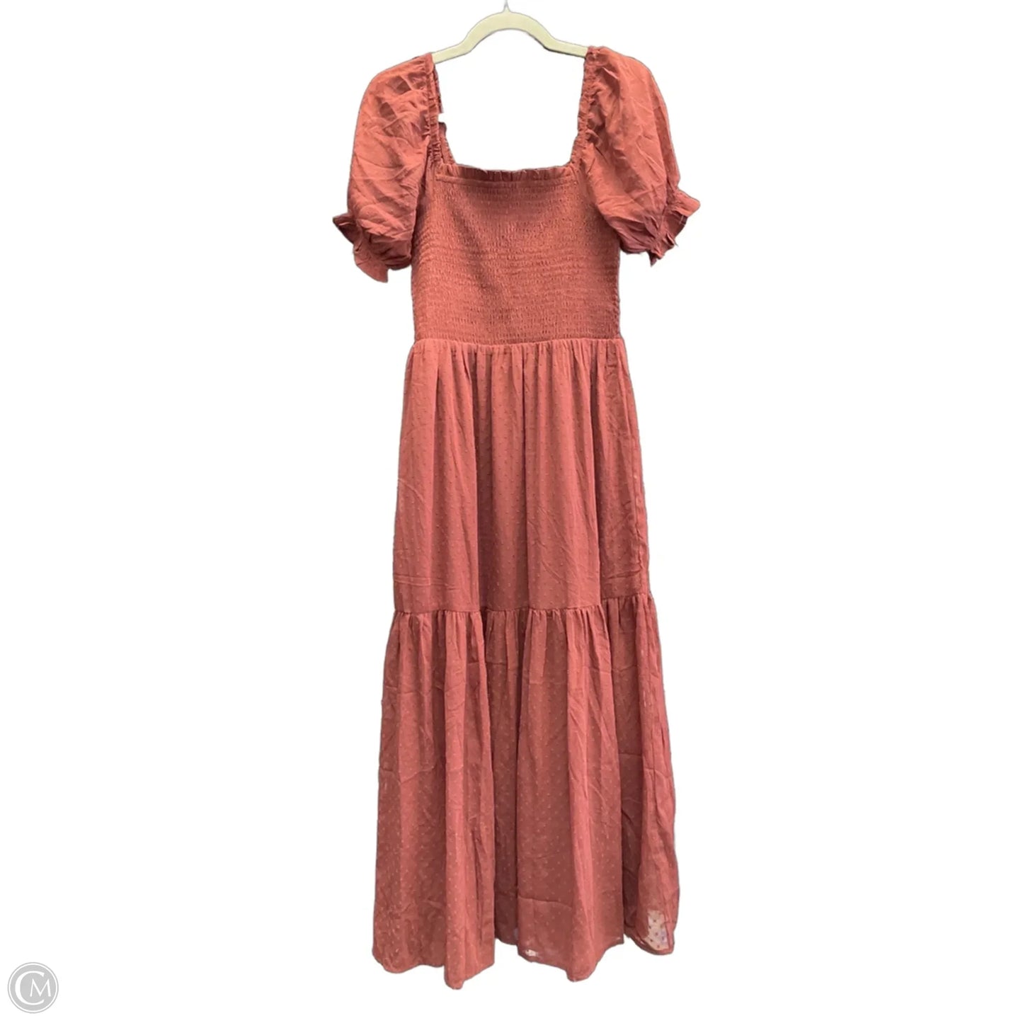 Dress Casual Midi By Patrons Of Peace In Maroon, Size: M