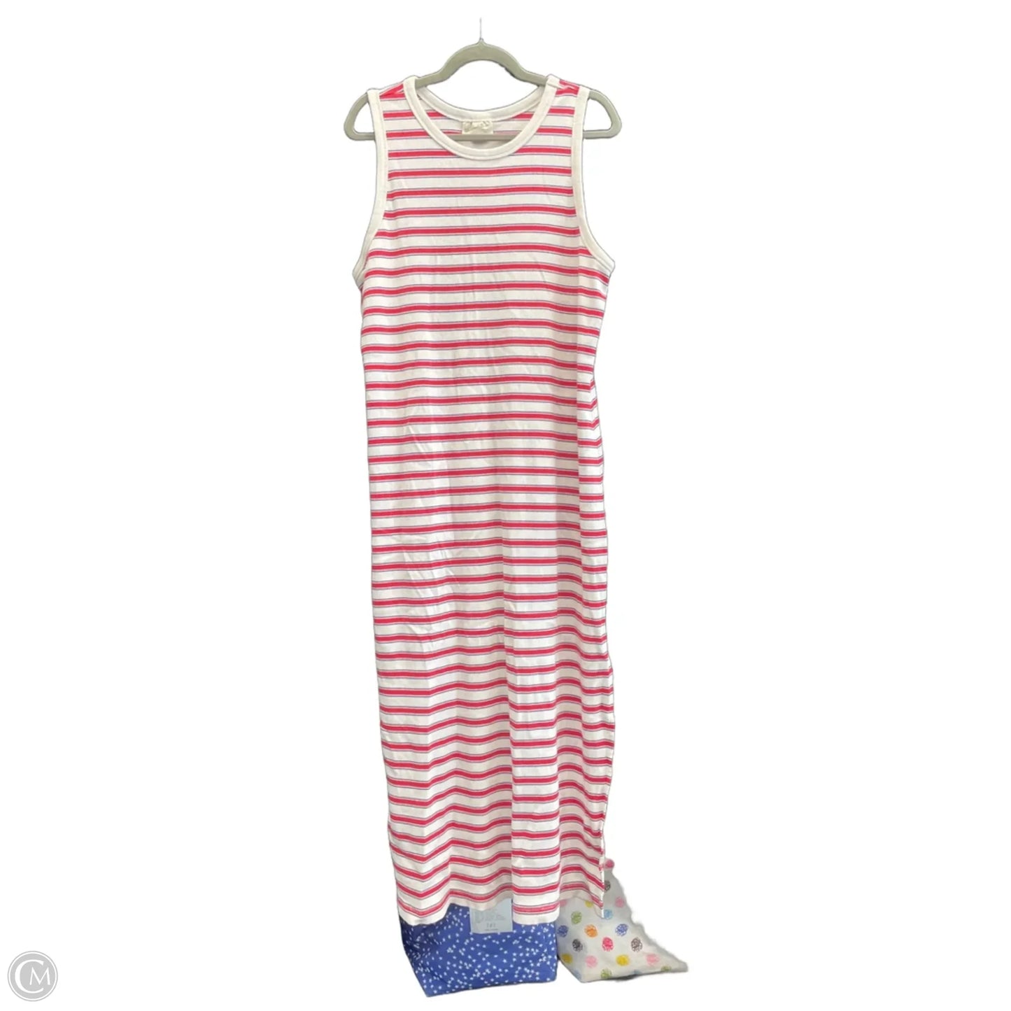 Dress Casual Midi By Universal Thread In Red & White, Size: 2x