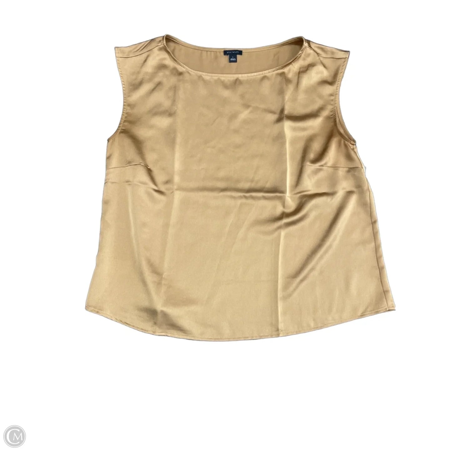 Top Sleeveless By Ann Taylor In Brown, Size: L