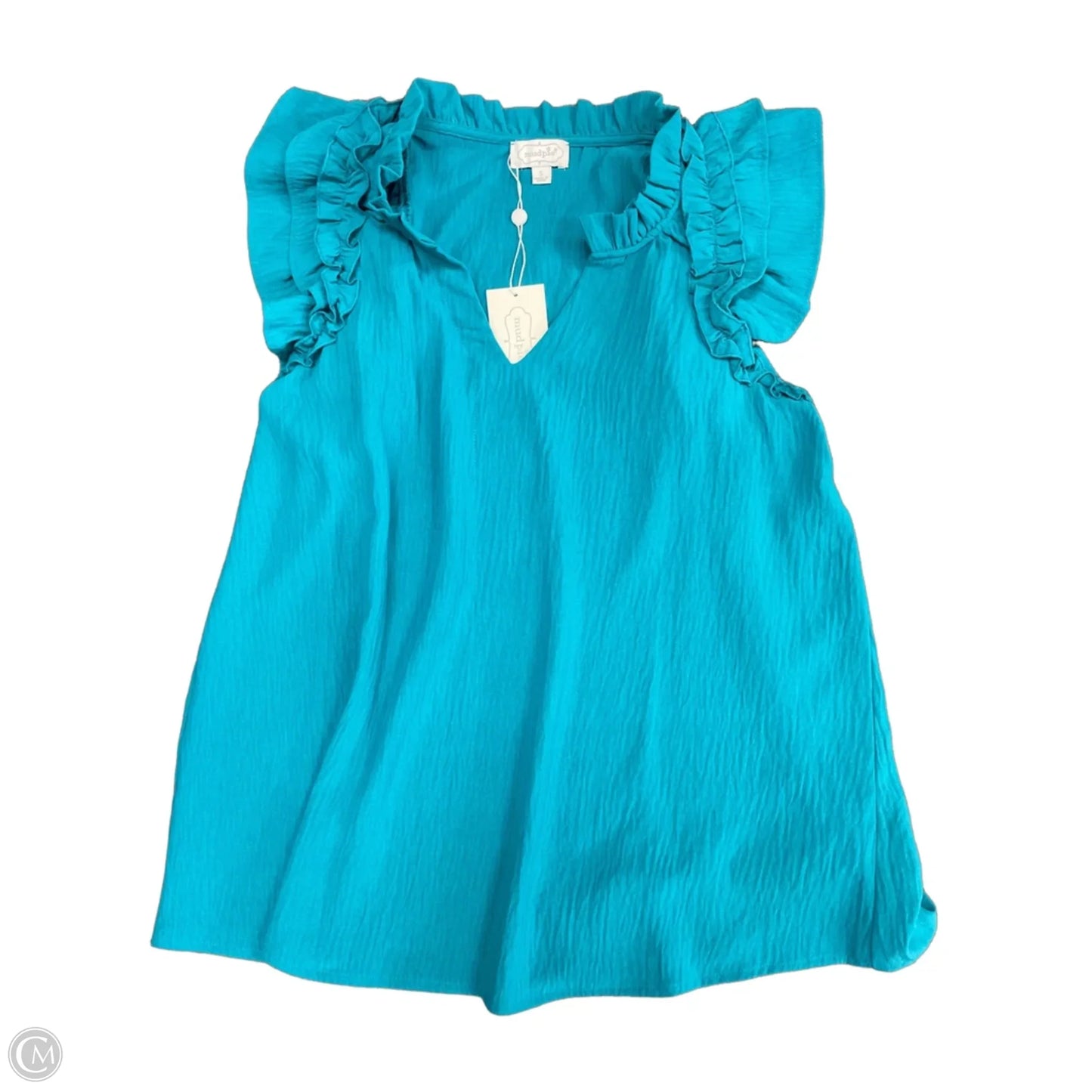 Top Sleeveless By Mudpie In Blue, Size: S