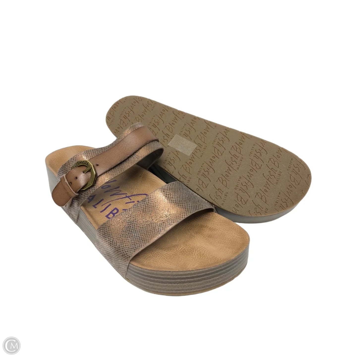 Sandals Flats By Blowfish In Bronze, Size: 9