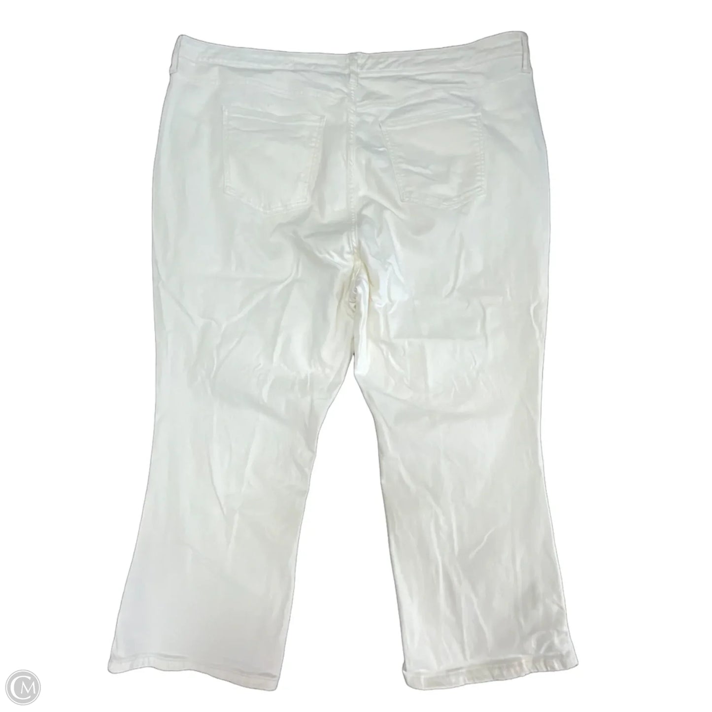 Jeans Straight By A New Day In Cream, Size: 24