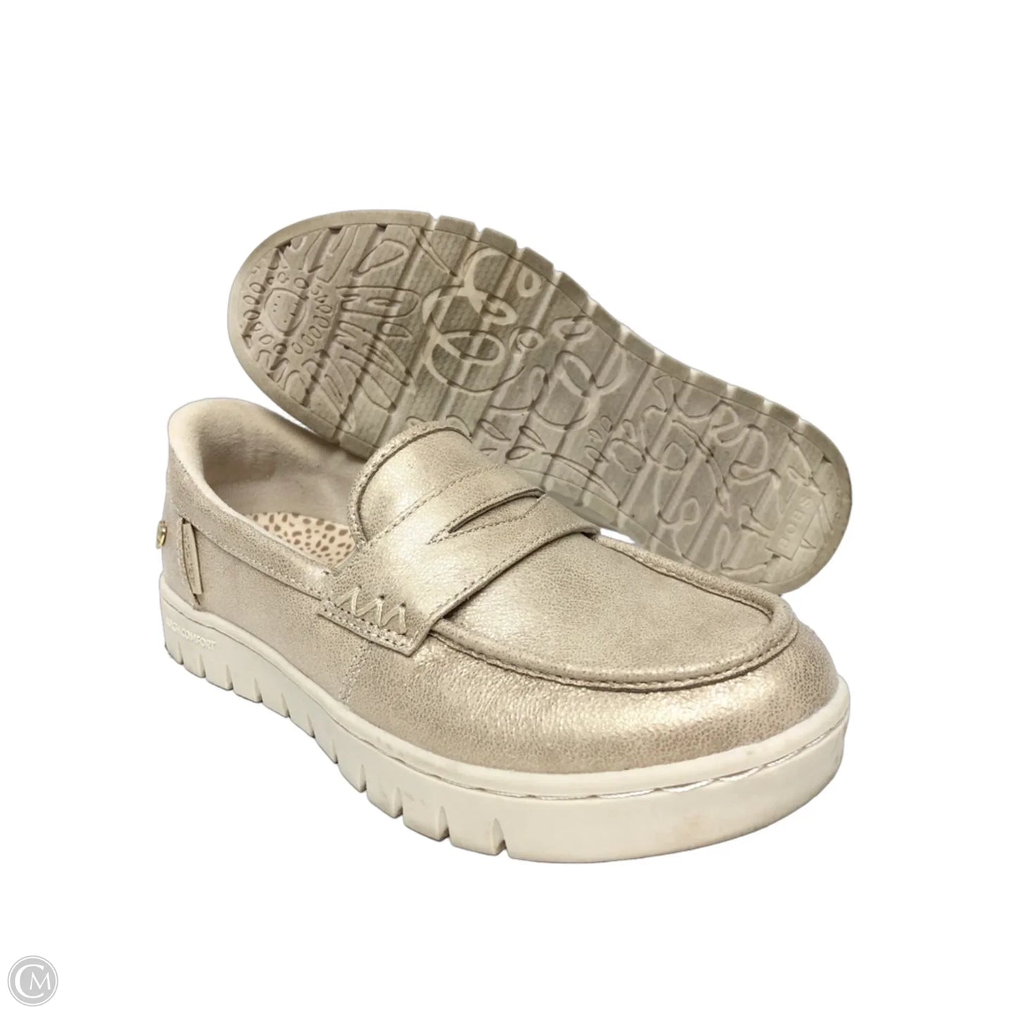 Shoes Flats By Bobs In Gold, Size: 7